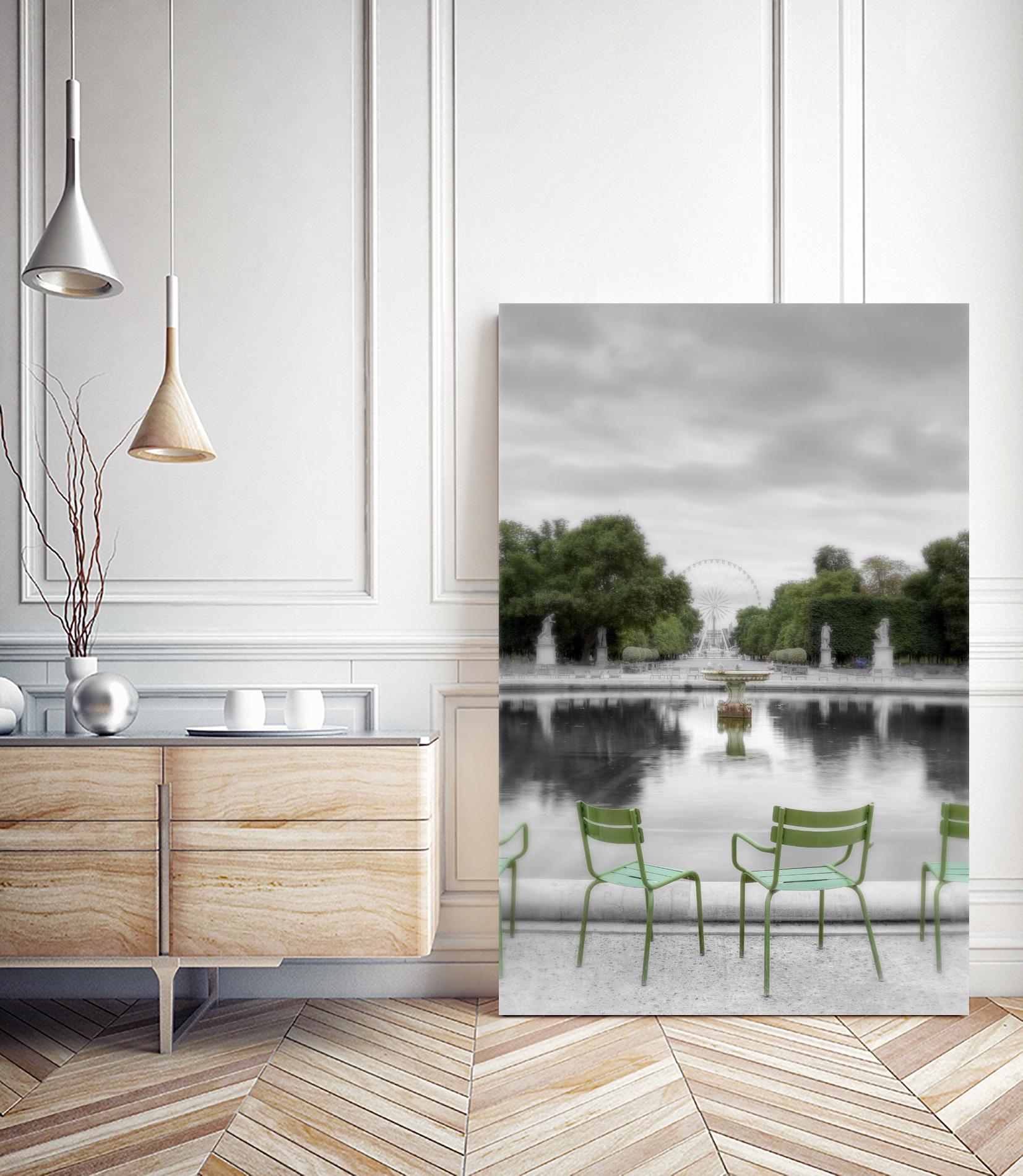 Tuileries Fountain #1 by Alan Blaustein on GIANT ART - multicolor photography; landscapes; people/places