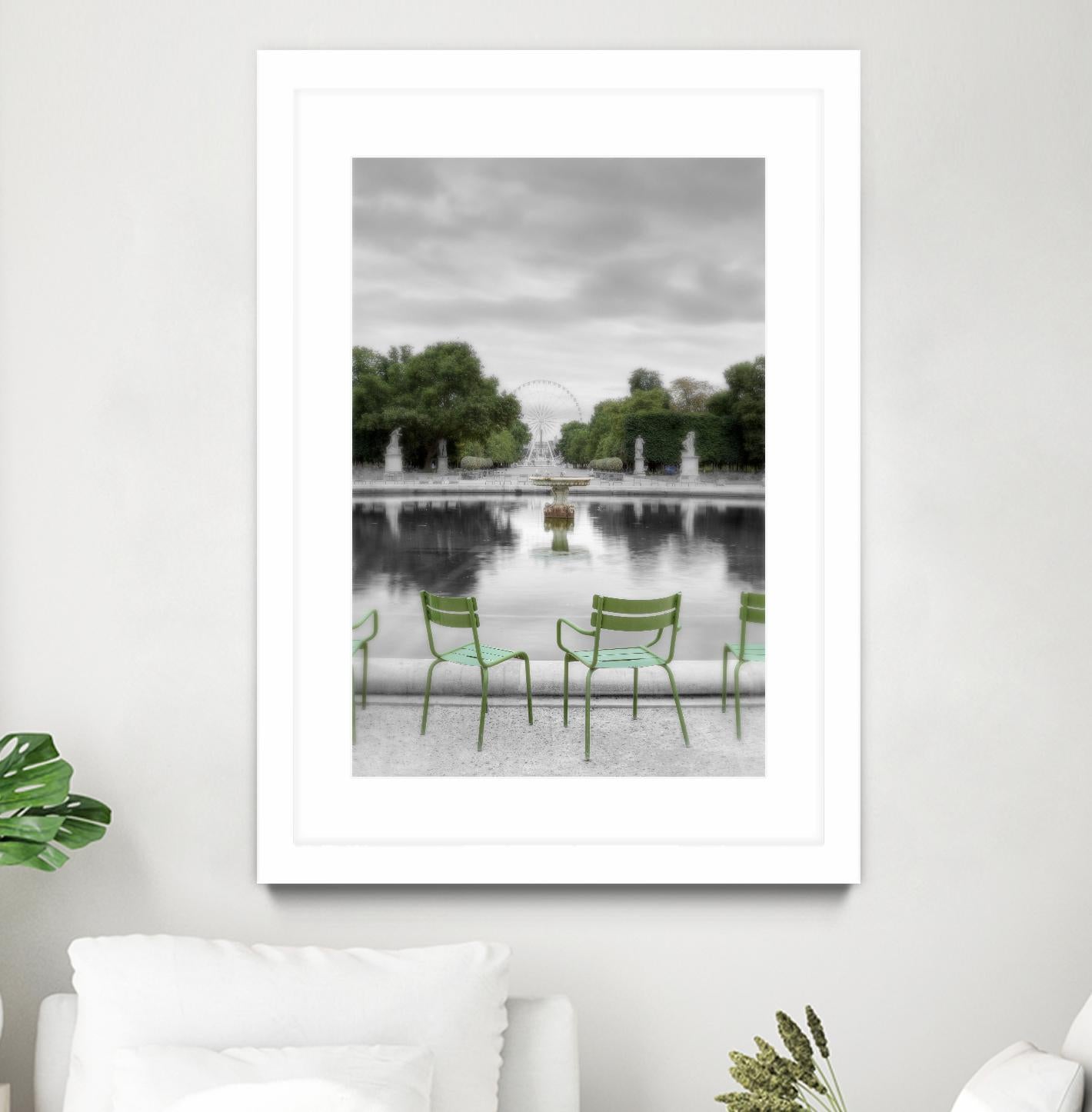 Tuileries Fountain #1 by Alan Blaustein on GIANT ART - multicolor photography; landscapes; people/places