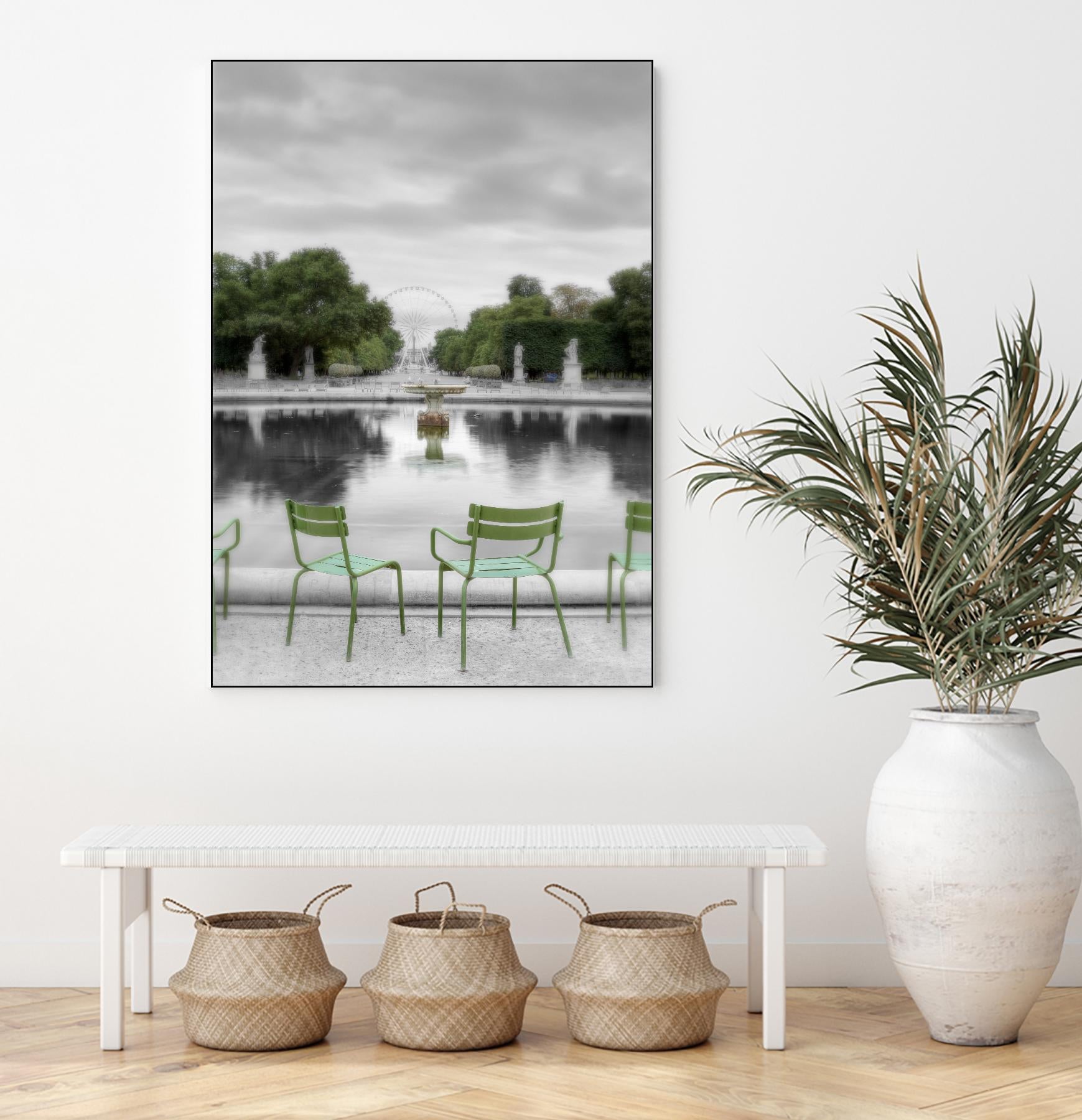 Tuileries Fountain #1 by Alan Blaustein on GIANT ART - multicolor photography; landscapes; people/places