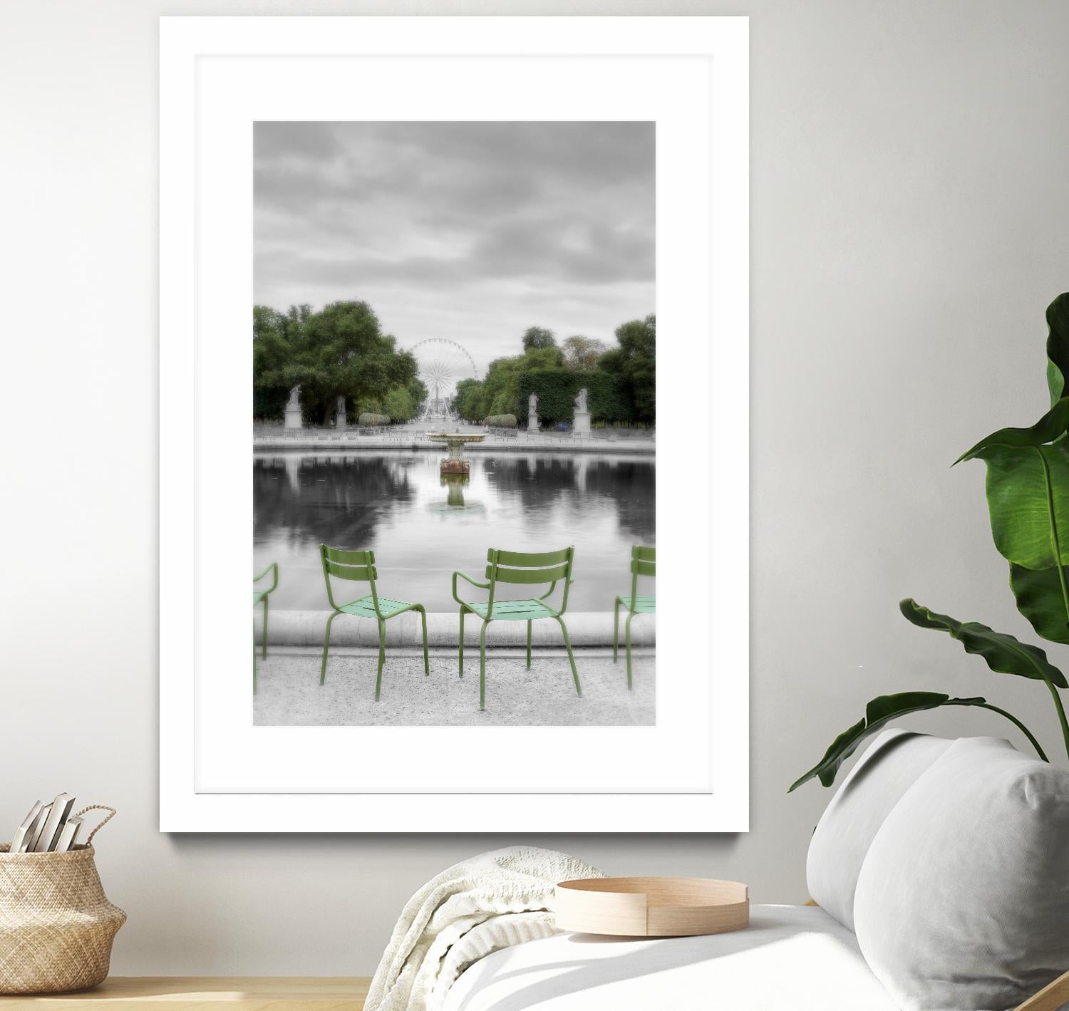 Tuileries Fountain #1 by Alan Blaustein on GIANT ART - multicolor photography; landscapes; people/places