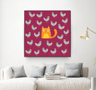 Cat amongst the Pigeons by Michael Buxton on GIANT ART - multicolor urban/pop surrealism; animals; contemporary