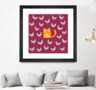 Cat amongst the Pigeons by Michael Buxton on GIANT ART - multicolor urban/pop surrealism; animals; contemporary