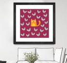 Cat amongst the Pigeons by Michael Buxton on GIANT ART - multicolor urban/pop surrealism; animals; contemporary