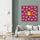 Cat amongst the Pigeons by Michael Buxton on GIANT ART - multicolor urban/pop surrealism; animals; contemporary