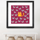 Cat amongst the Pigeons by Michael Buxton on GIANT ART - multicolor urban/pop surrealism; animals; contemporary