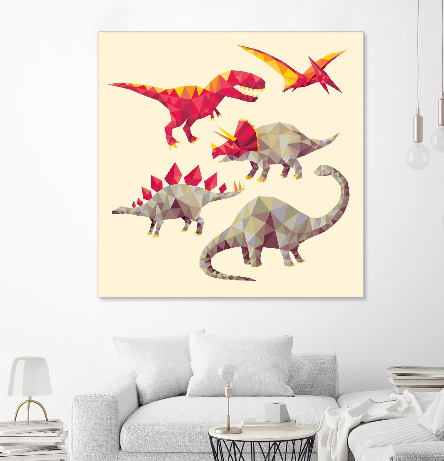 Geo Saurs by Michael Buxton on GIANT ART - multicolor urban/pop surrealism; animals; children