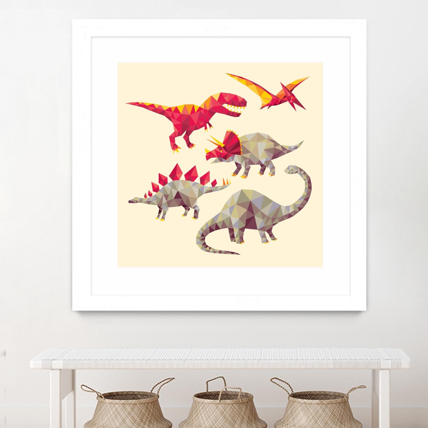 Geo Saurs by Michael Buxton on GIANT ART - multicolor urban/pop surrealism; animals; children