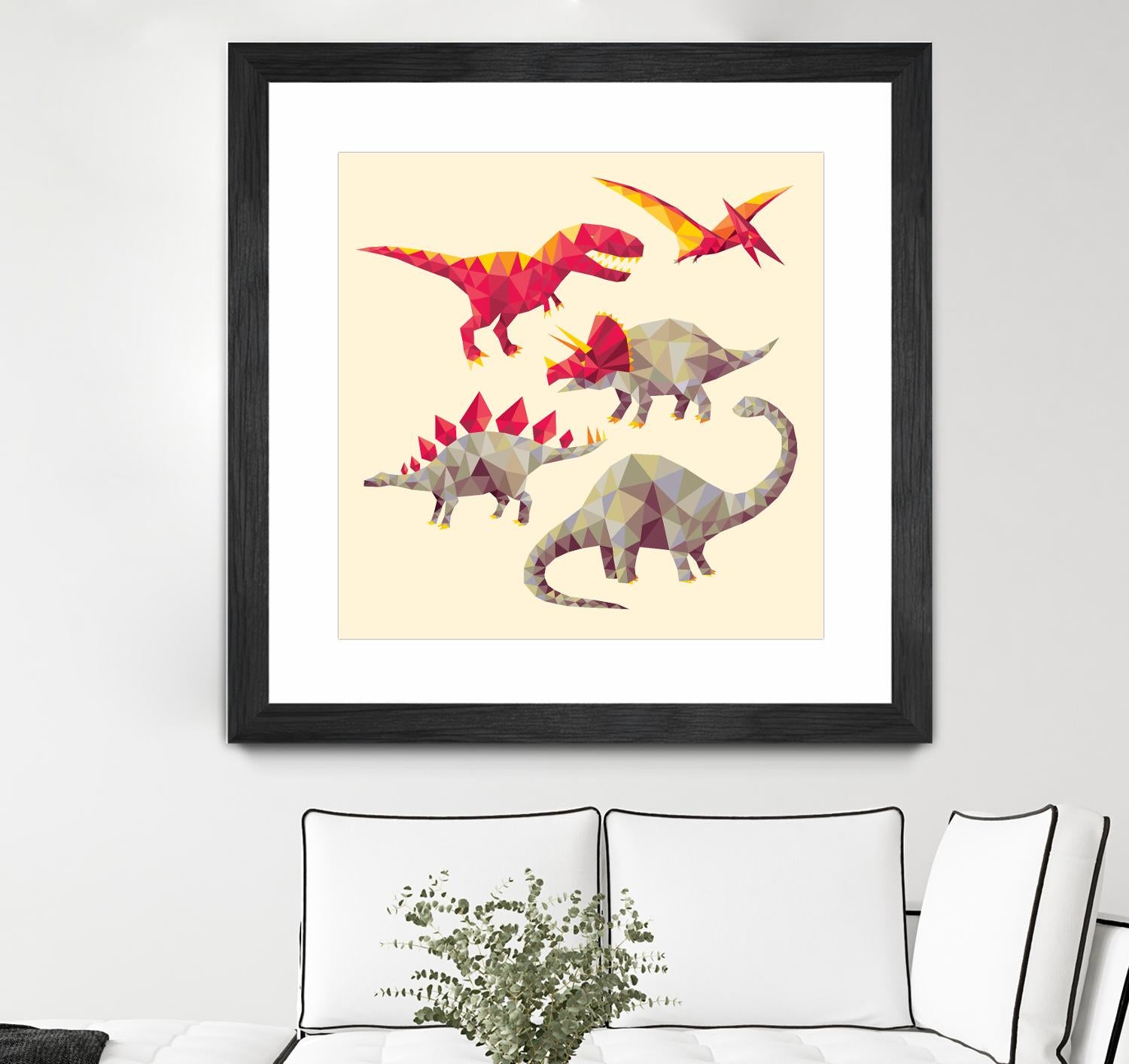 Geo Saurs by Michael Buxton on GIANT ART - multicolor urban/pop surrealism; animals; children