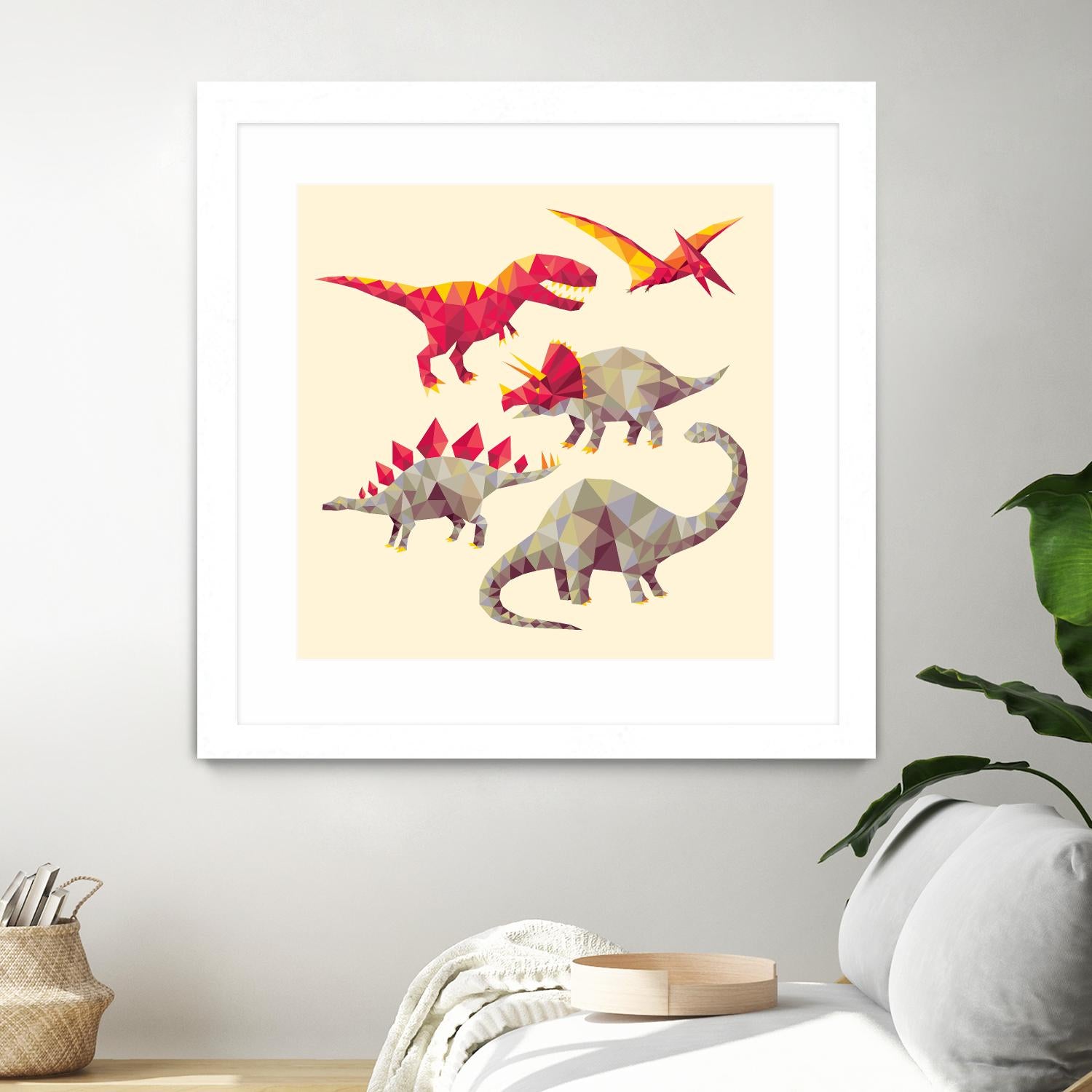 Geo Saurs by Michael Buxton on GIANT ART - multicolor urban/pop surrealism; animals; children