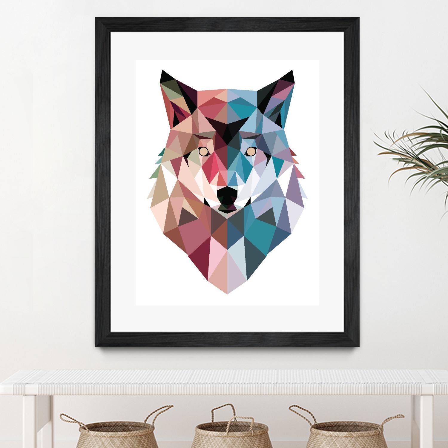 Geo Wolf by Michael Buxton on GIANT ART - multicolor urban/pop surrealism; contemporary; animals