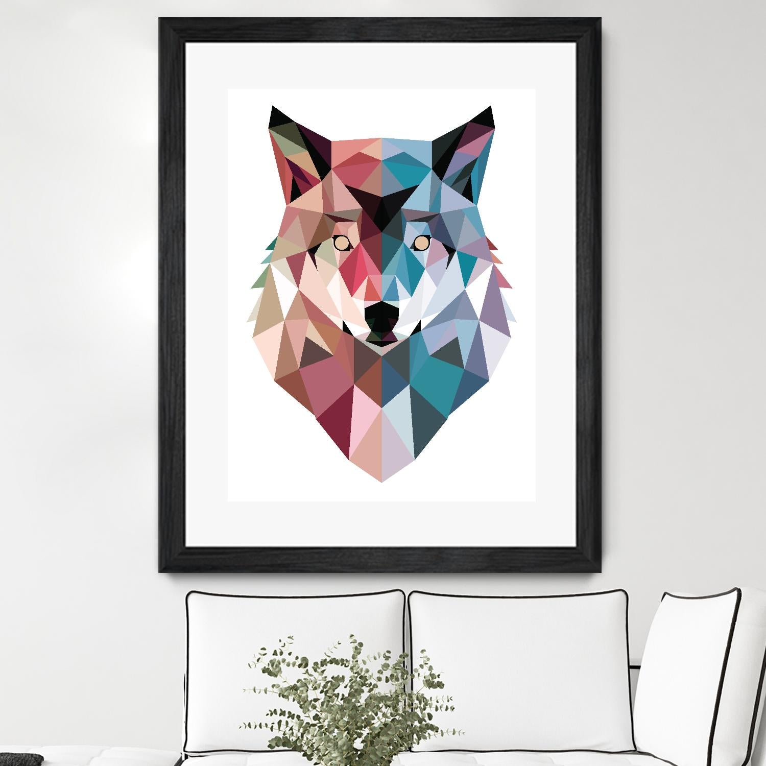 Geo Wolf by Michael Buxton on GIANT ART - multicolor urban/pop surrealism; contemporary; animals