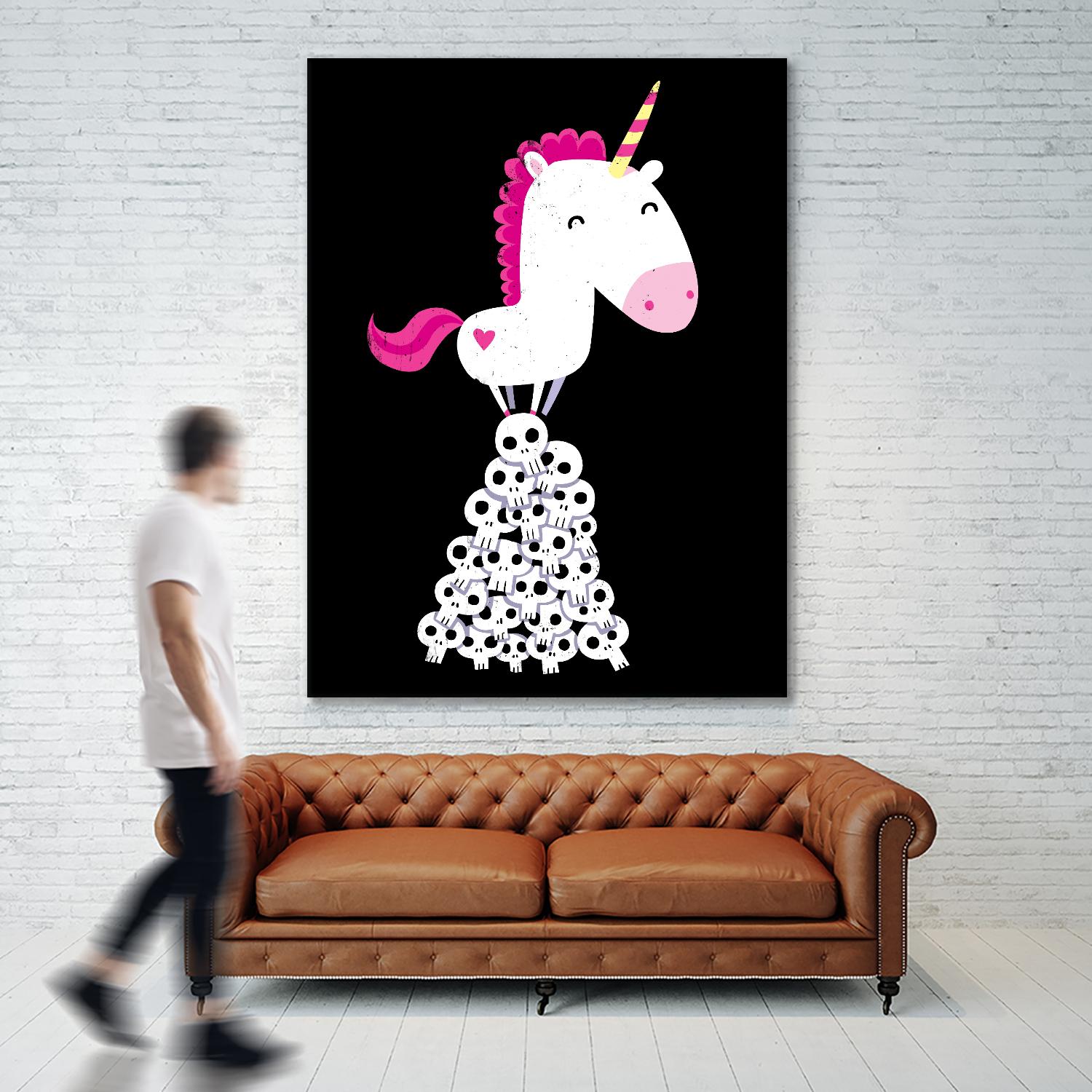 Killer Unicorn by Michael Buxton on GIANT ART - multicolor urban/pop surrealism; contemporary; animals