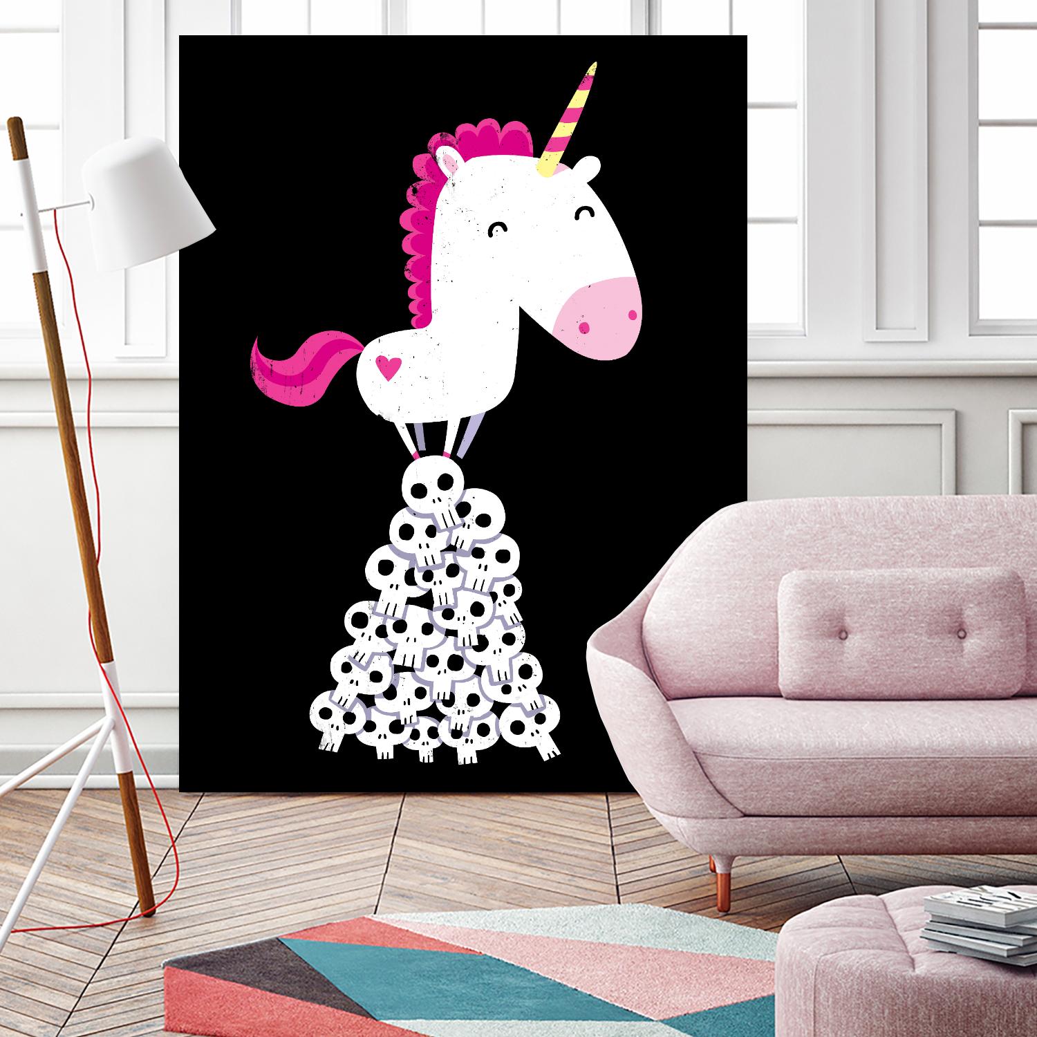 Killer Unicorn by Michael Buxton on GIANT ART - multicolor urban/pop surrealism; contemporary; animals