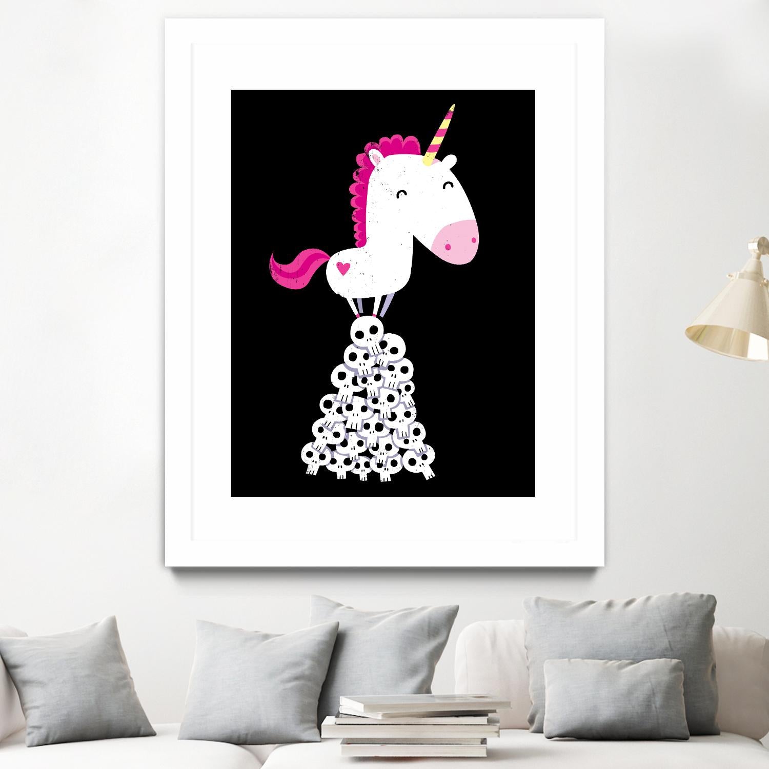 Killer Unicorn by Michael Buxton on GIANT ART - multicolor urban/pop surrealism; contemporary; animals