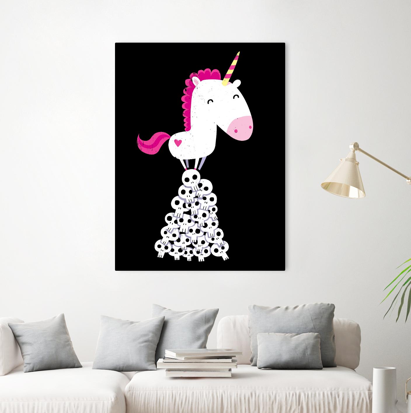 Killer Unicorn by Michael Buxton on GIANT ART - multicolor urban/pop surrealism; contemporary; animals