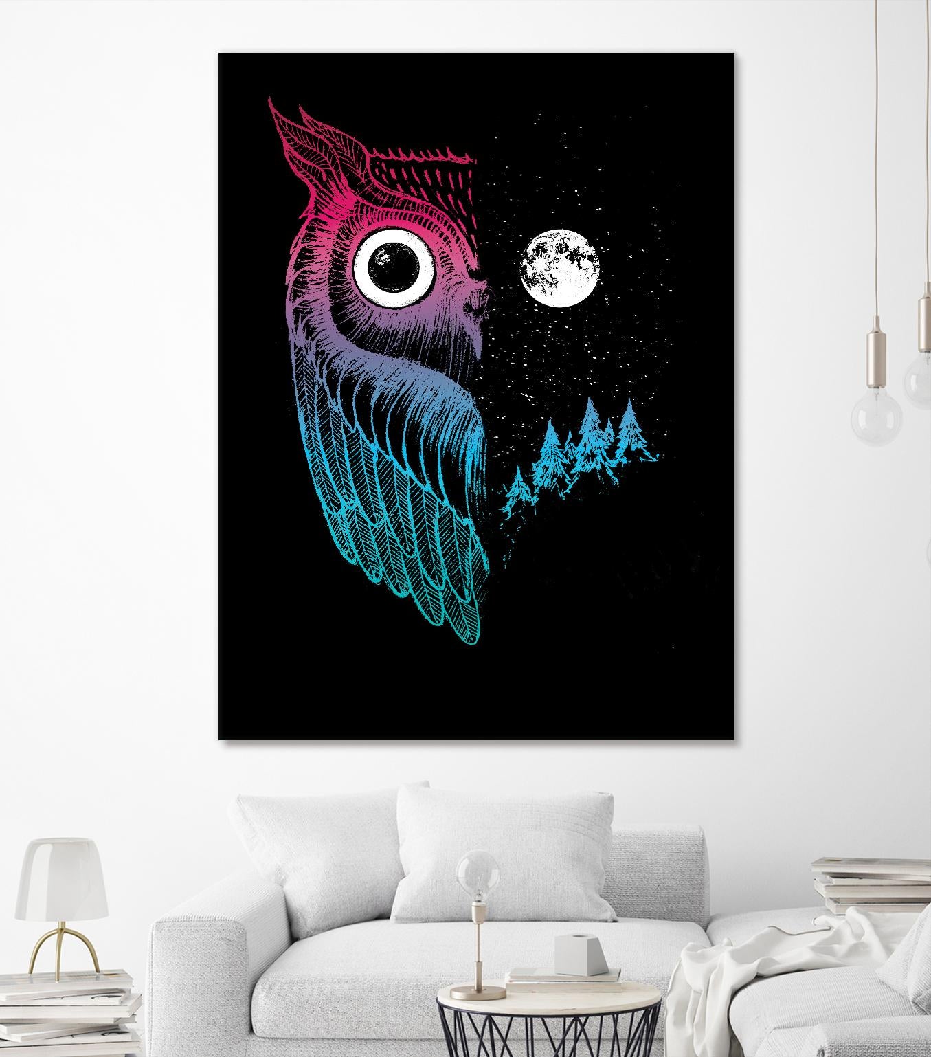 Night Owl by Michael Buxton on GIANT ART - multicolor urban/pop surrealism; contemporary; animals
