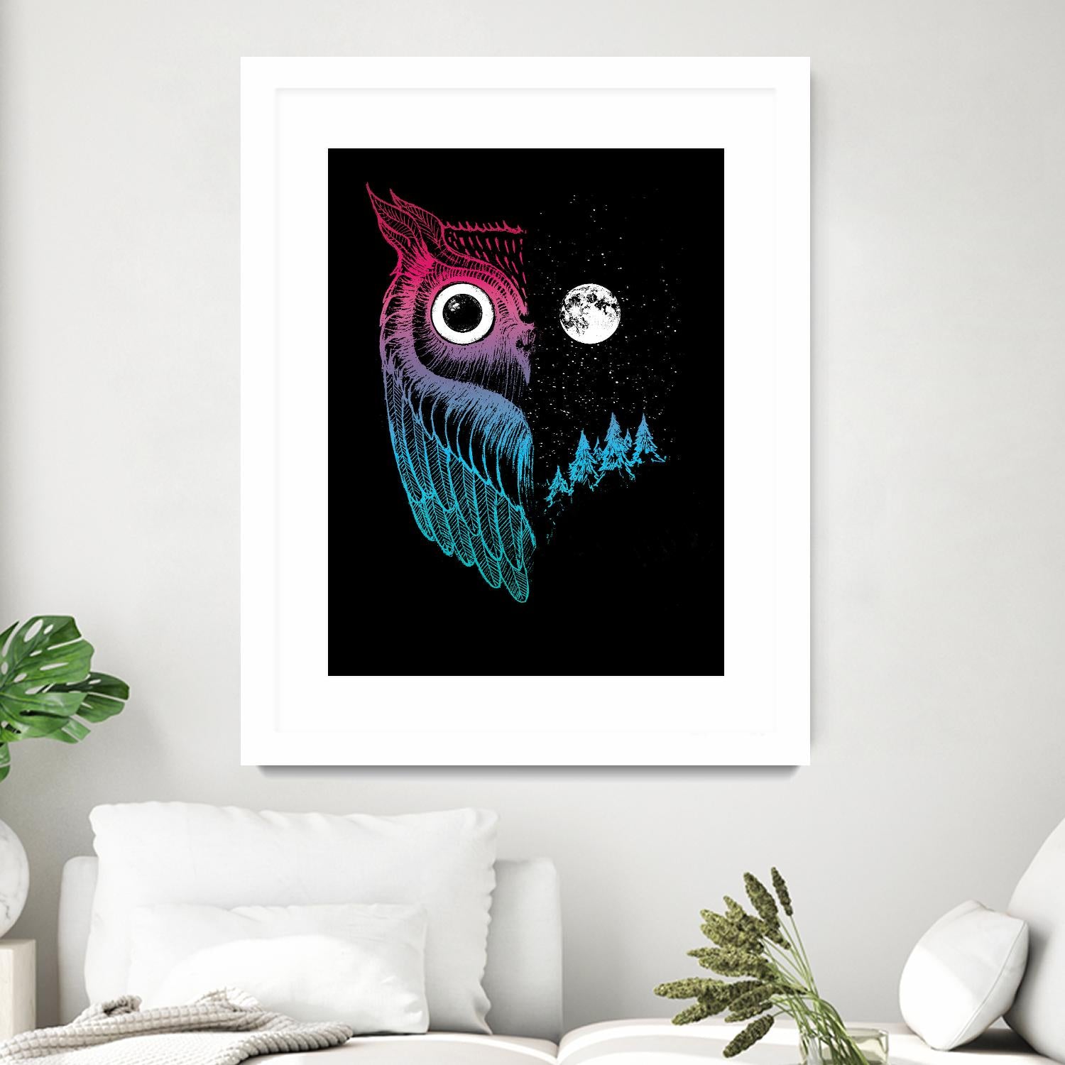 Night Owl by Michael Buxton on GIANT ART - multicolor urban/pop surrealism; contemporary; animals