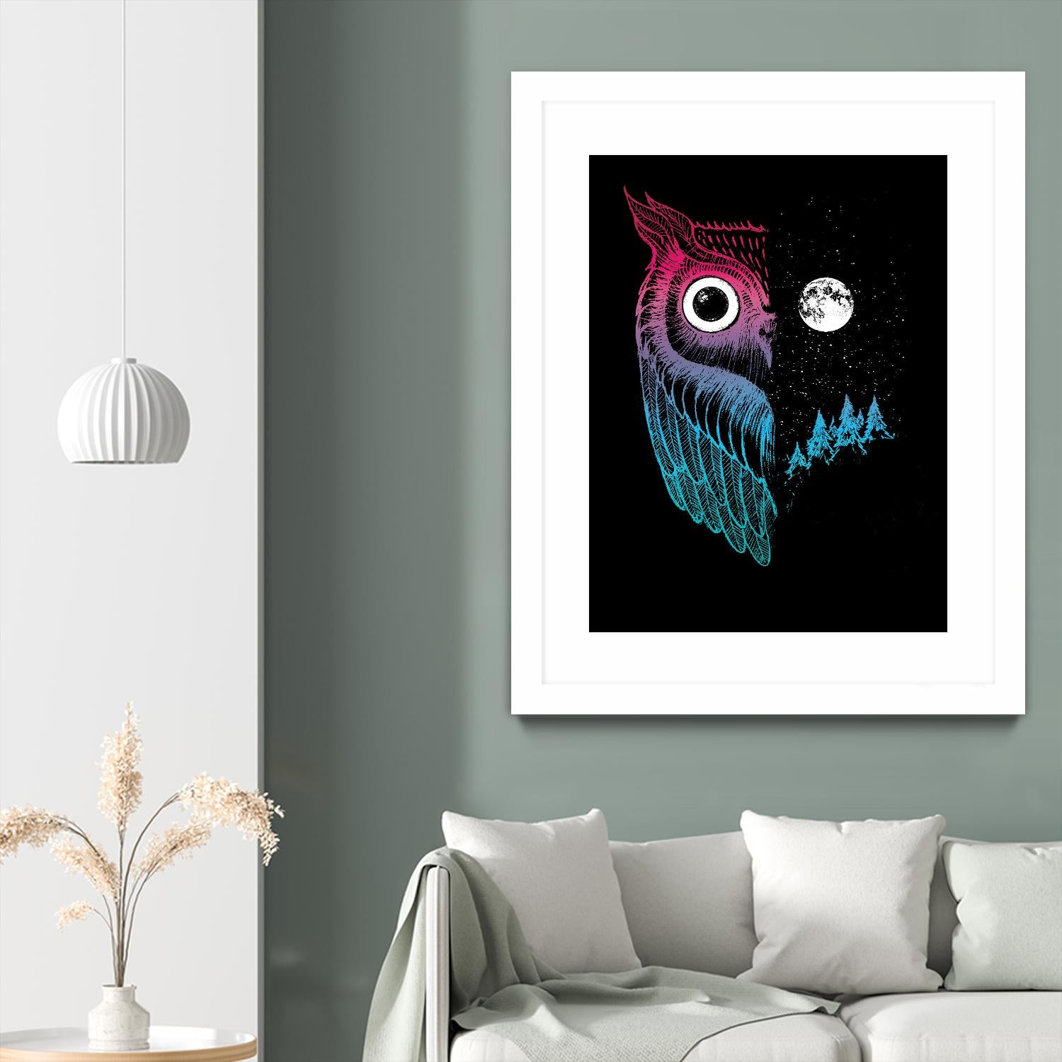 Night Owl by Michael Buxton on GIANT ART - multicolor urban/pop surrealism; contemporary; animals