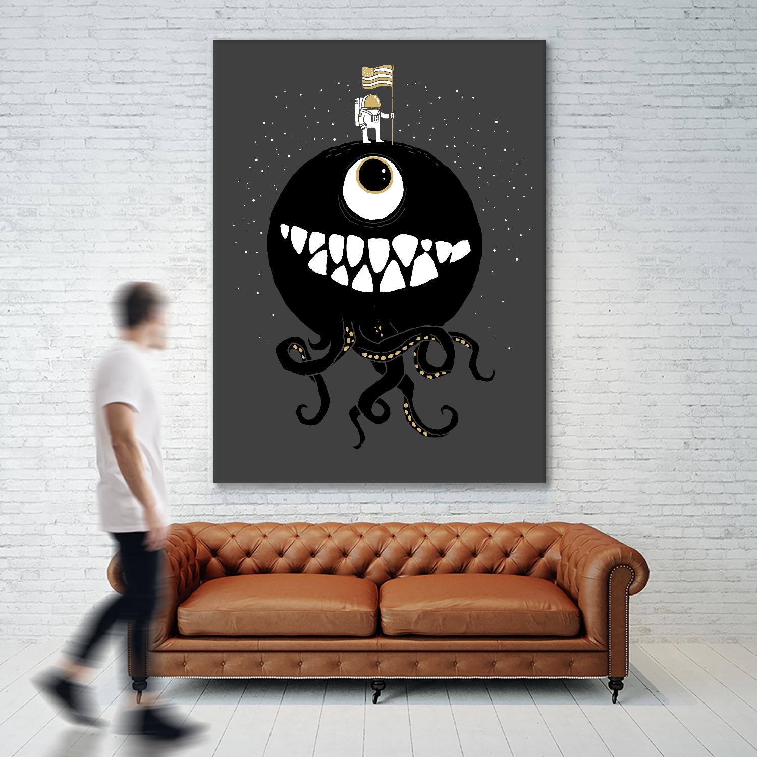 Space Oddity by Michael Buxton on GIANT ART - multicolor urban/pop surrealism; contemporary