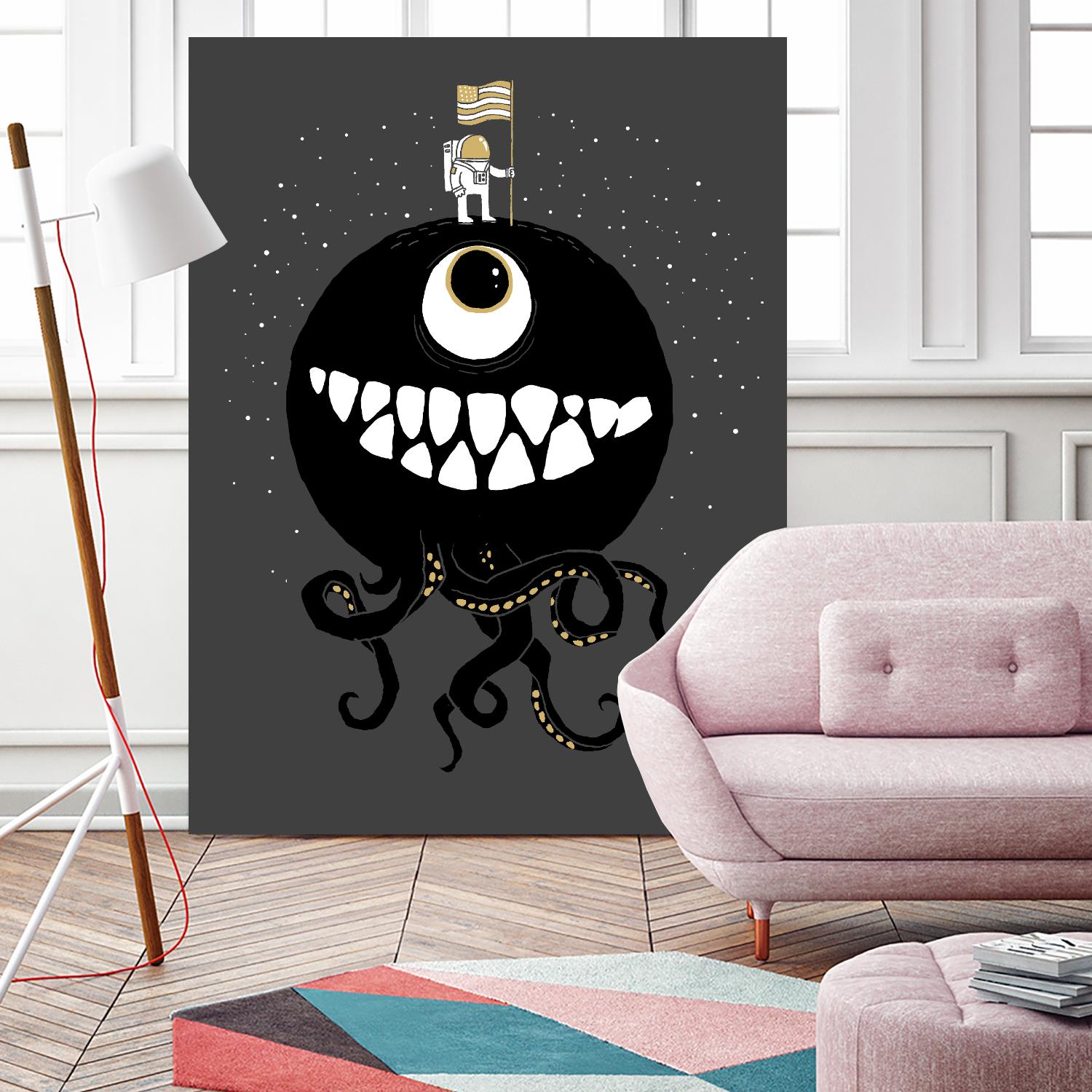 Space Oddity by Michael Buxton on GIANT ART - multicolor urban/pop surrealism; contemporary