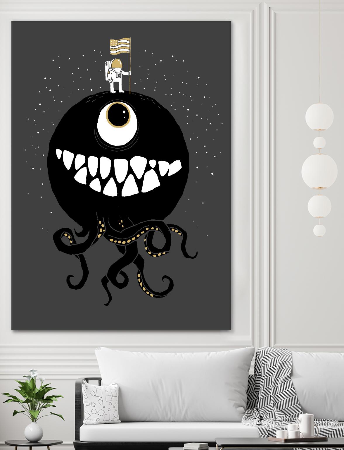 Space Oddity by Michael Buxton on GIANT ART - multicolor urban/pop surrealism; contemporary