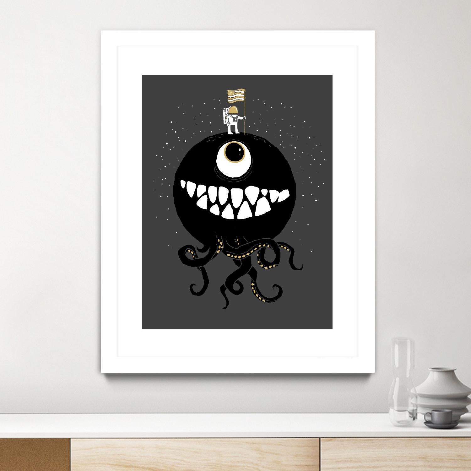 Space Oddity by Michael Buxton on GIANT ART - multicolor urban/pop surrealism; contemporary