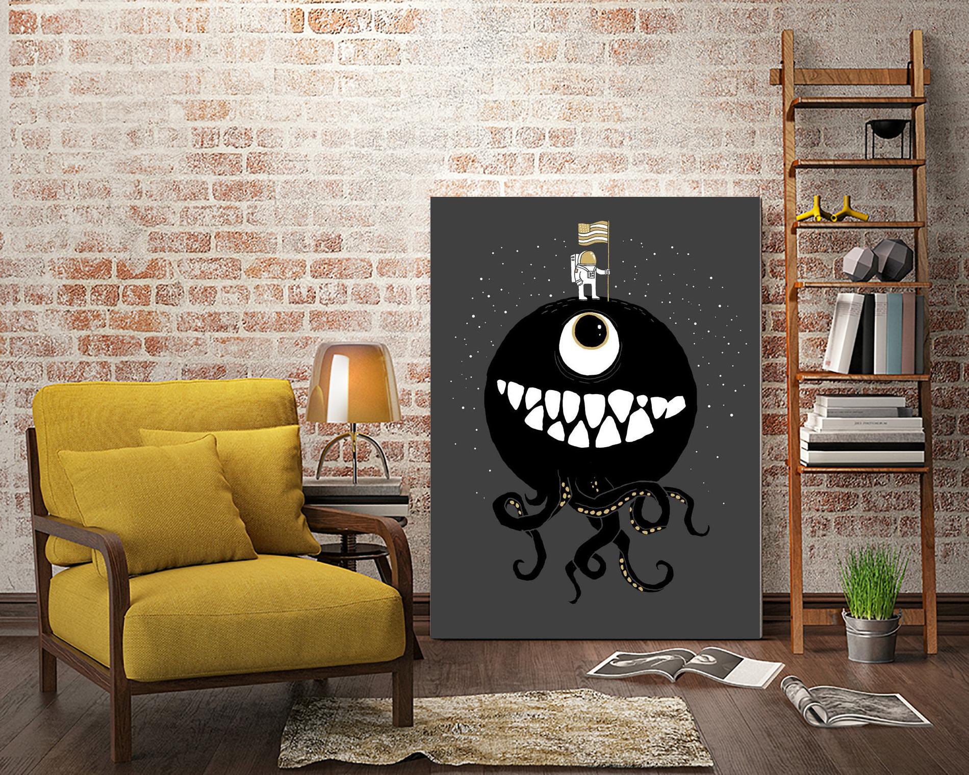 Space Oddity by Michael Buxton on GIANT ART - multicolor urban/pop surrealism; contemporary