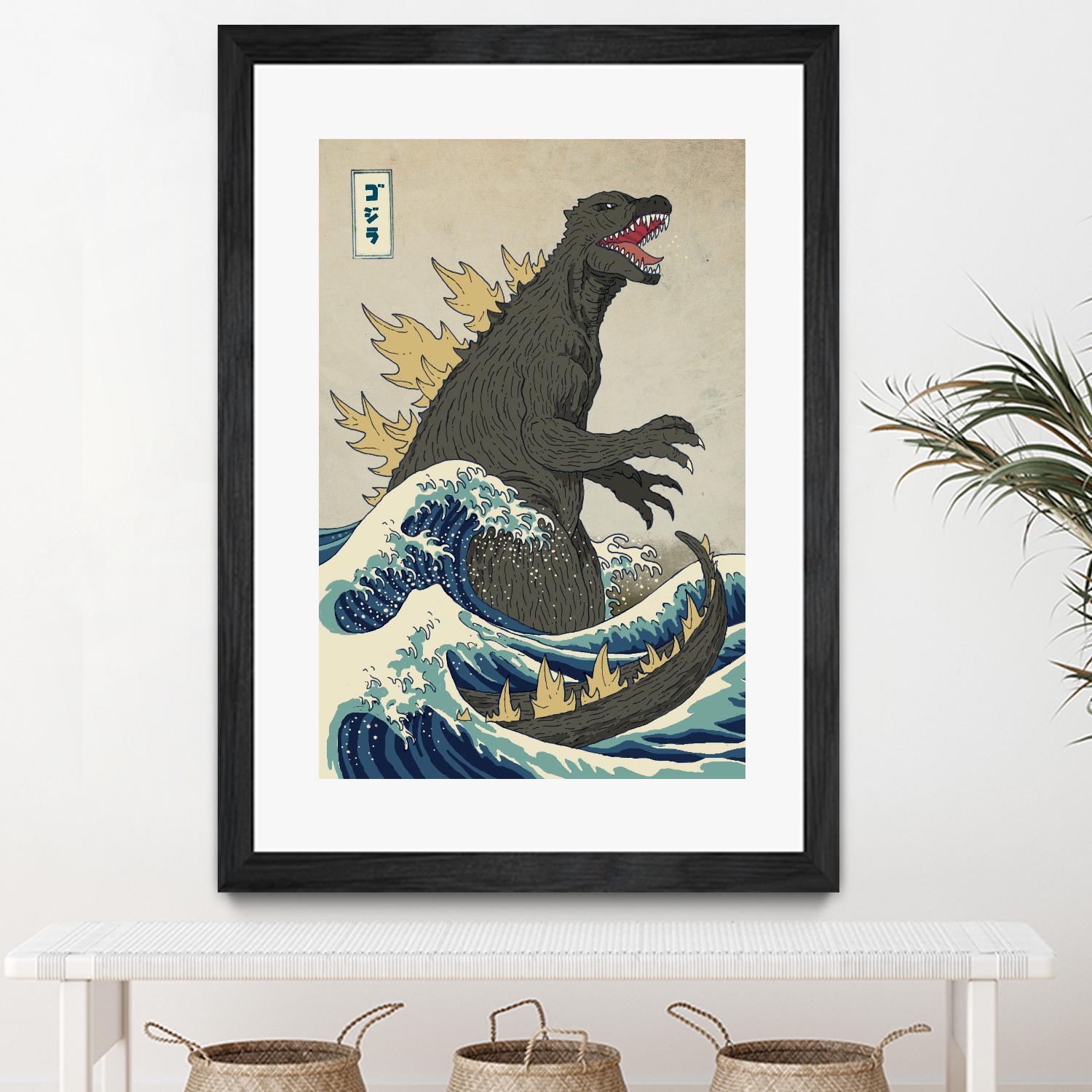 The Great Monster off Kanagawa by Michael Buxton on GIANT ART - multicolor urban/pop surrealism; contemporary