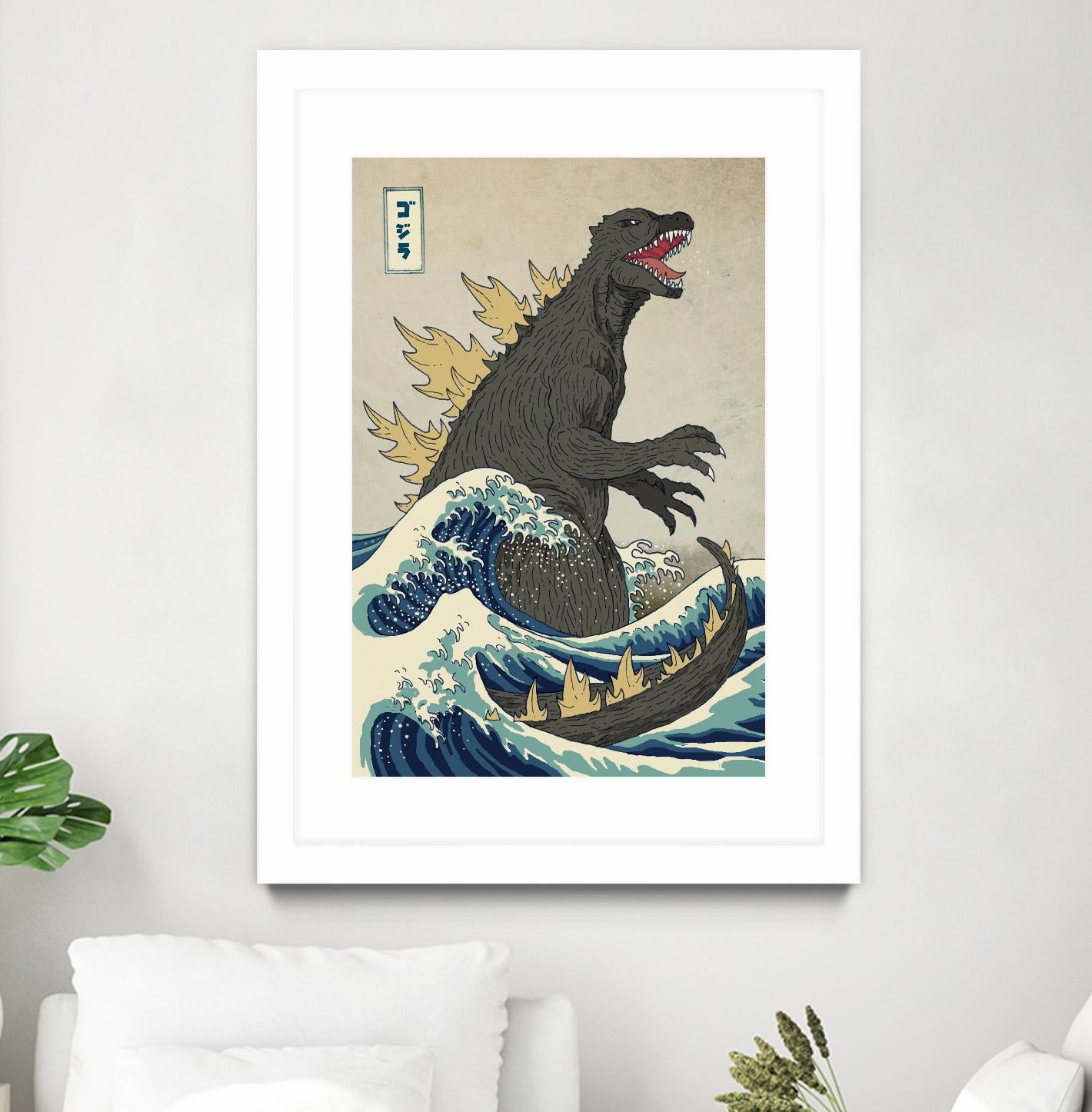 The Great Monster off Kanagawa by Michael Buxton on GIANT ART - multicolor urban/pop surrealism; contemporary