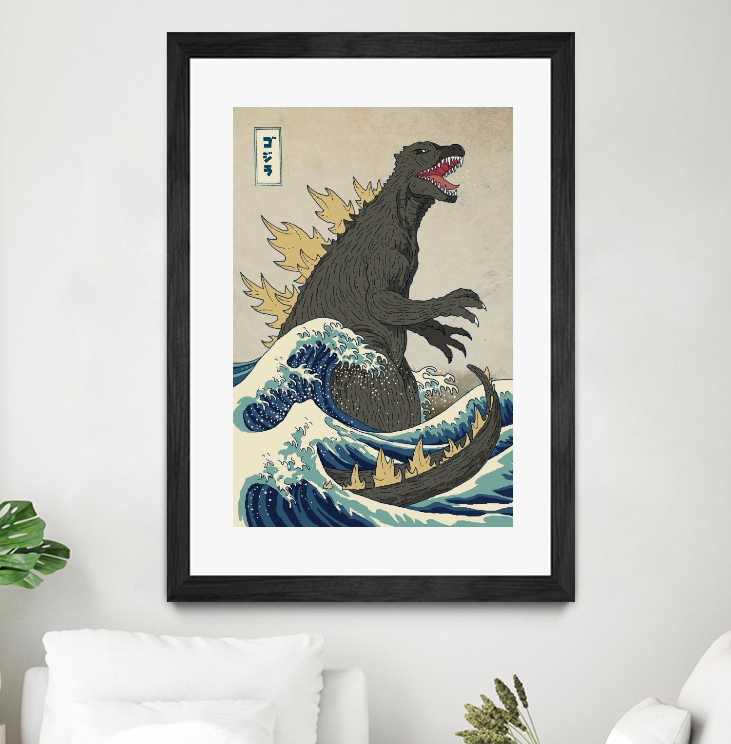 The Great Monster off Kanagawa by Michael Buxton on GIANT ART - multicolor urban/pop surrealism; contemporary