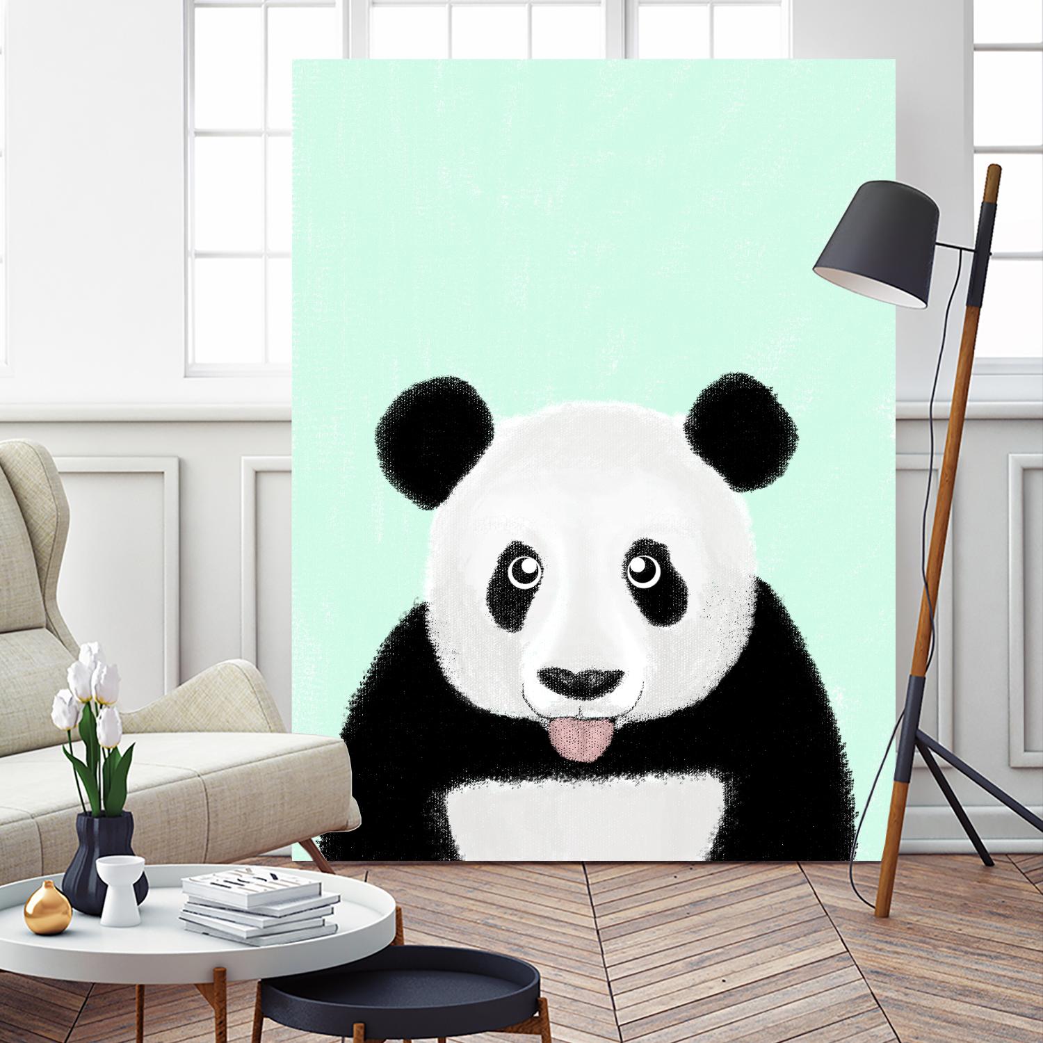 Cute Panda by Barruf on GIANT ART - multicolor urban/pop surrealism; animals