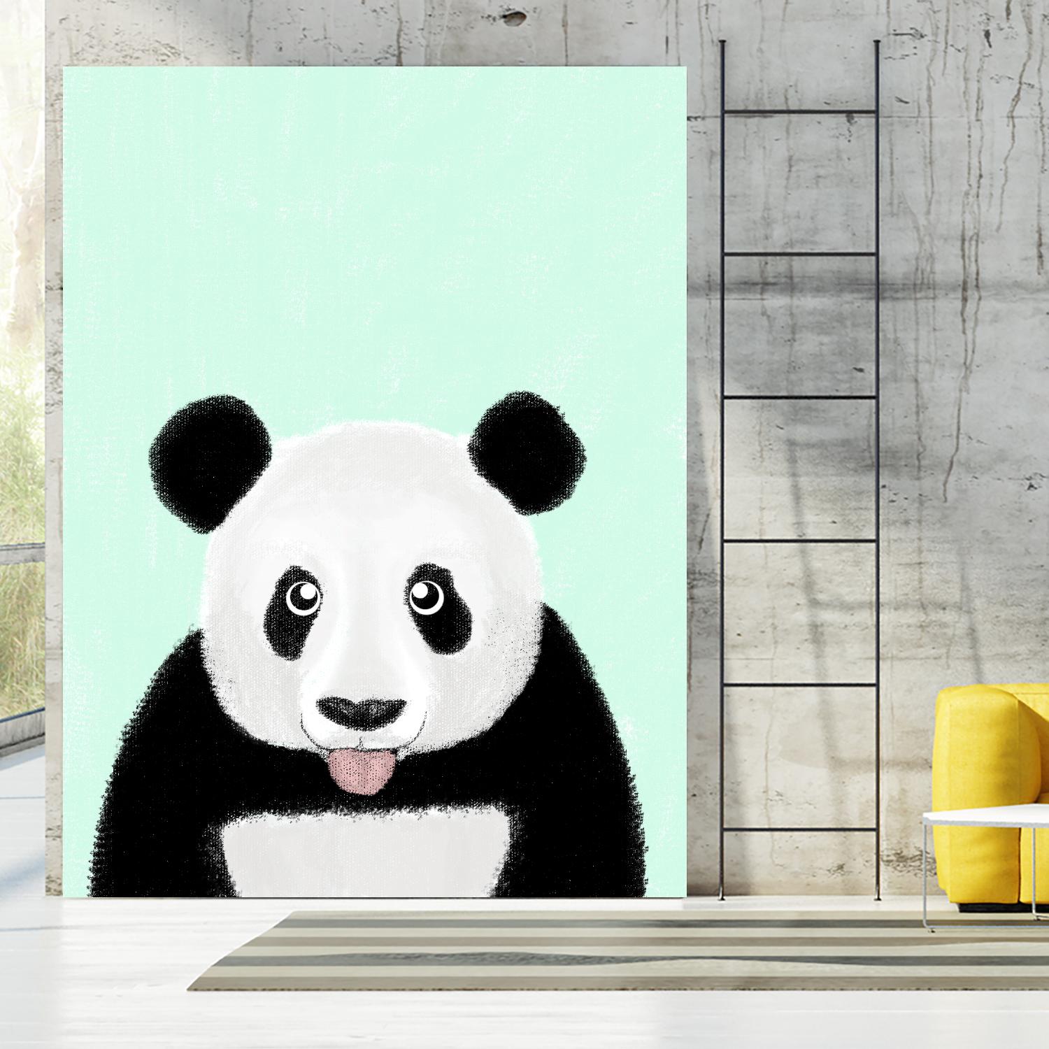 Cute Panda by Barruf on GIANT ART - multicolor urban/pop surrealism; animals