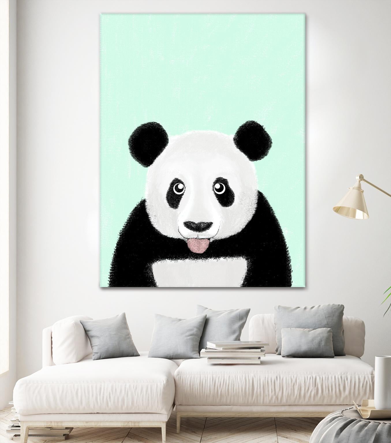 Cute Panda by Barruf on GIANT ART - multicolor urban/pop surrealism; animals