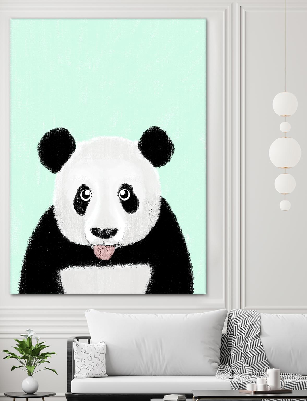Cute Panda by Barruf on GIANT ART - multicolor urban/pop surrealism; animals