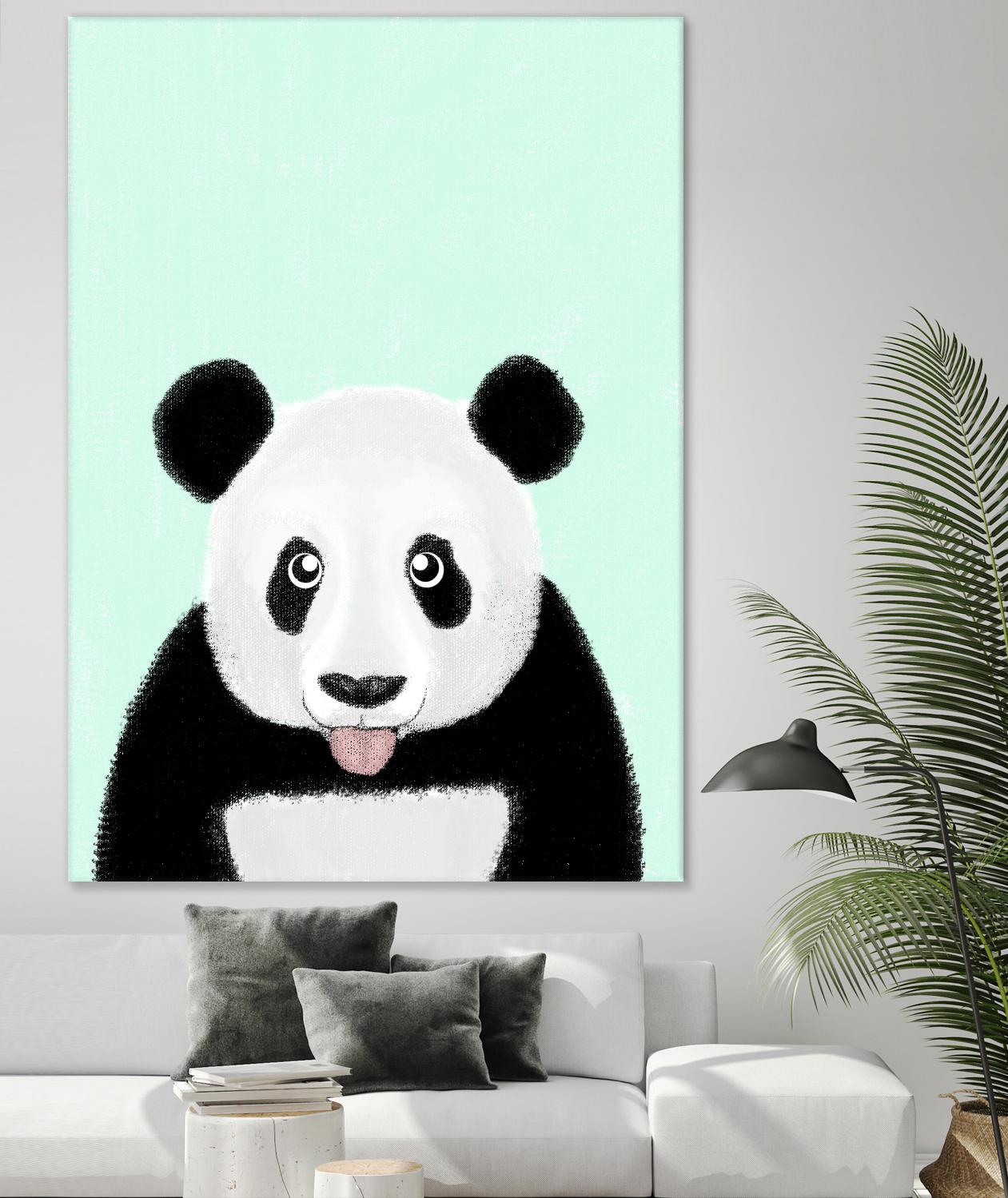 Cute Panda by Barruf on GIANT ART - multicolor urban/pop surrealism; animals
