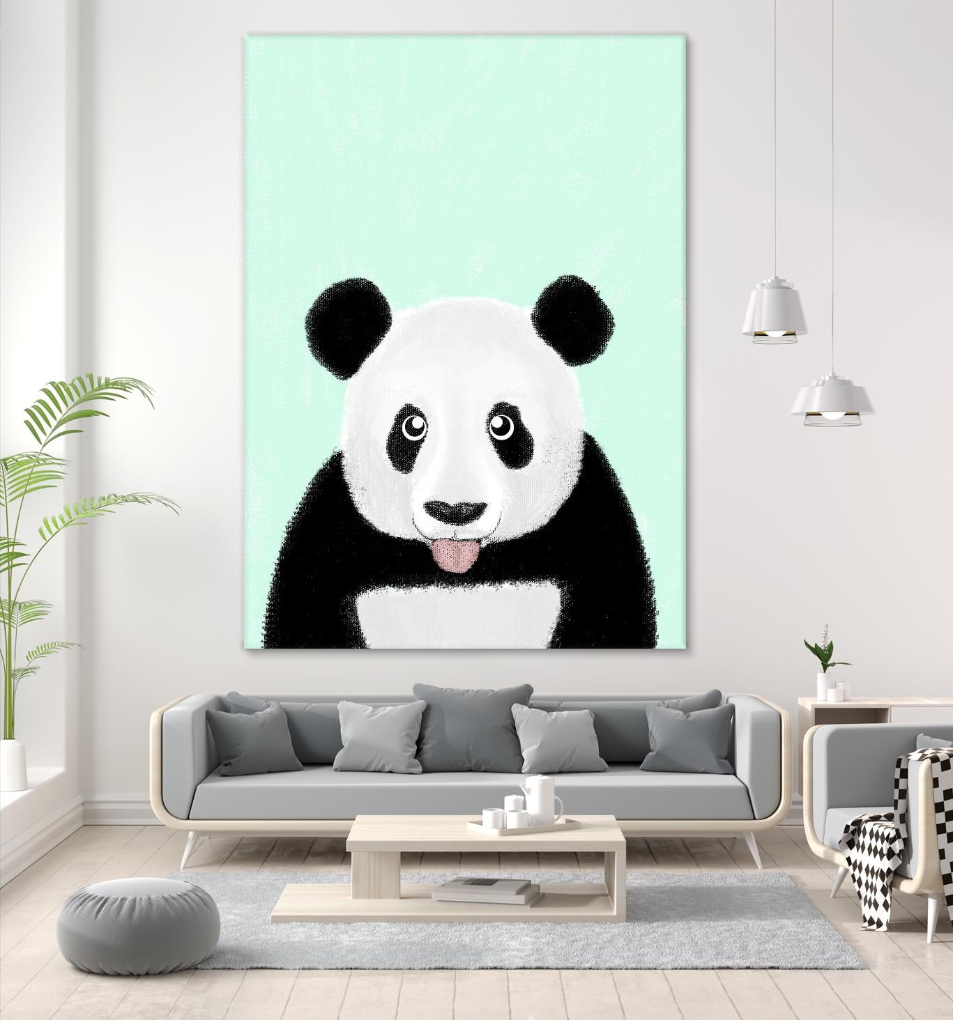 Cute Panda by Barruf on GIANT ART - multicolor urban/pop surrealism; animals