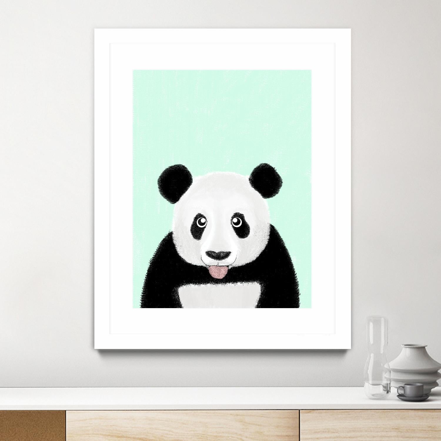Cute Panda by Barruf on GIANT ART - multicolor urban/pop surrealism; animals