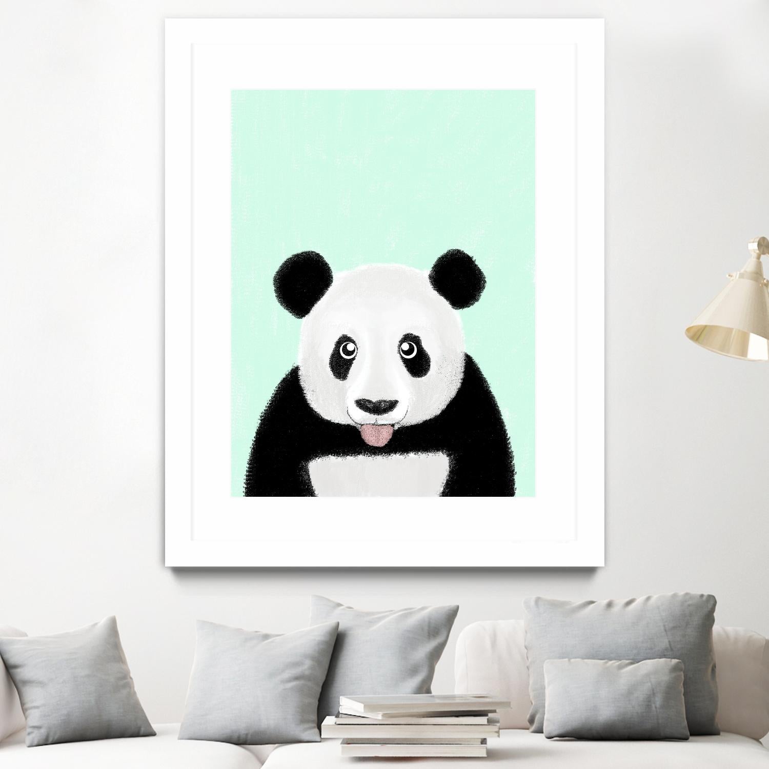 Cute Panda by Barruf on GIANT ART - multicolor urban/pop surrealism; animals