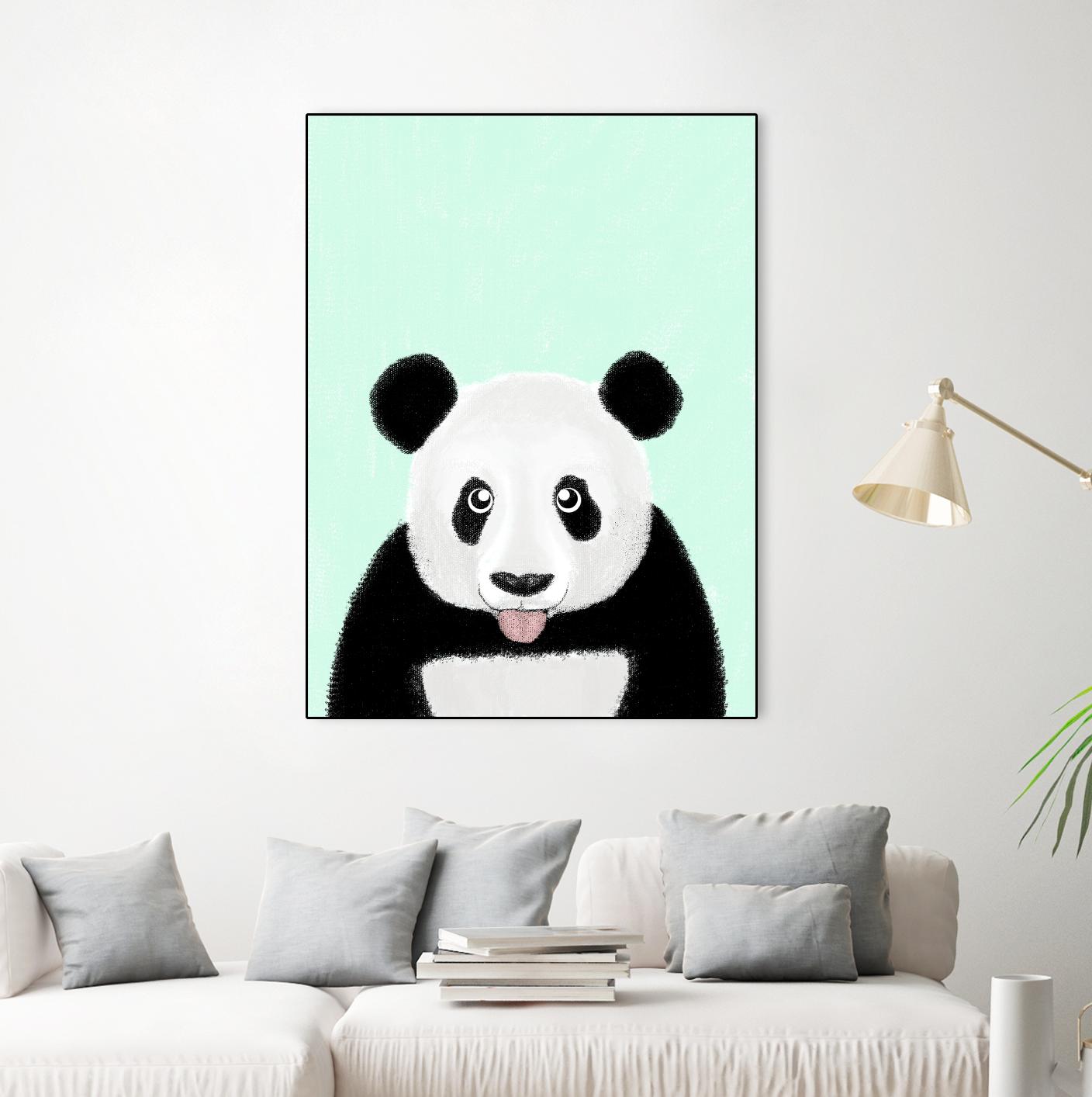 Cute Panda by Barruf on GIANT ART - multicolor urban/pop surrealism; animals