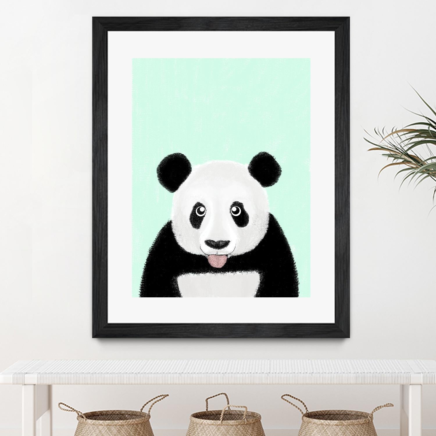 Cute Panda by Barruf on GIANT ART - multicolor urban/pop surrealism; animals