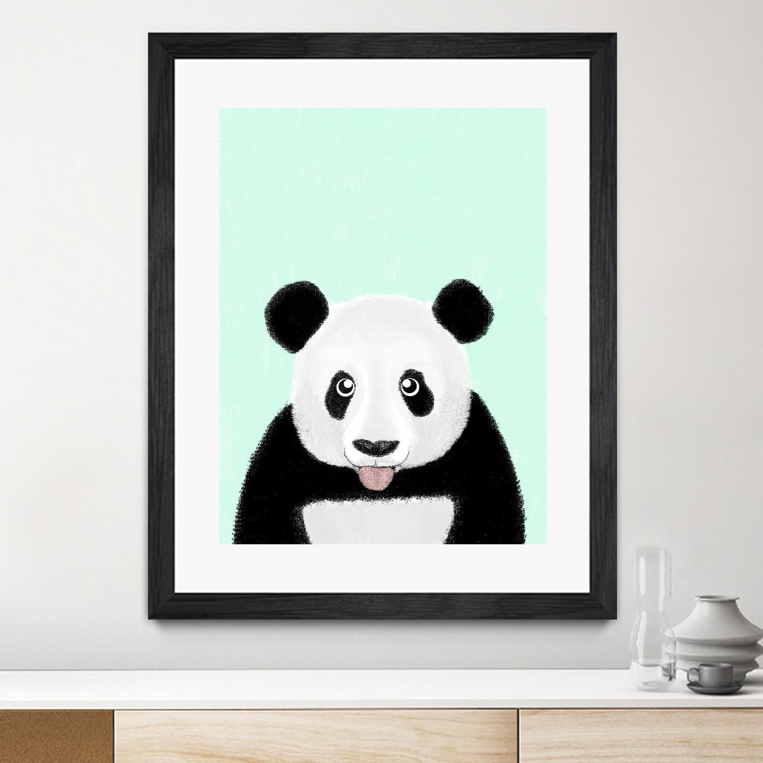 Cute Panda by Barruf on GIANT ART - multicolor urban/pop surrealism; animals
