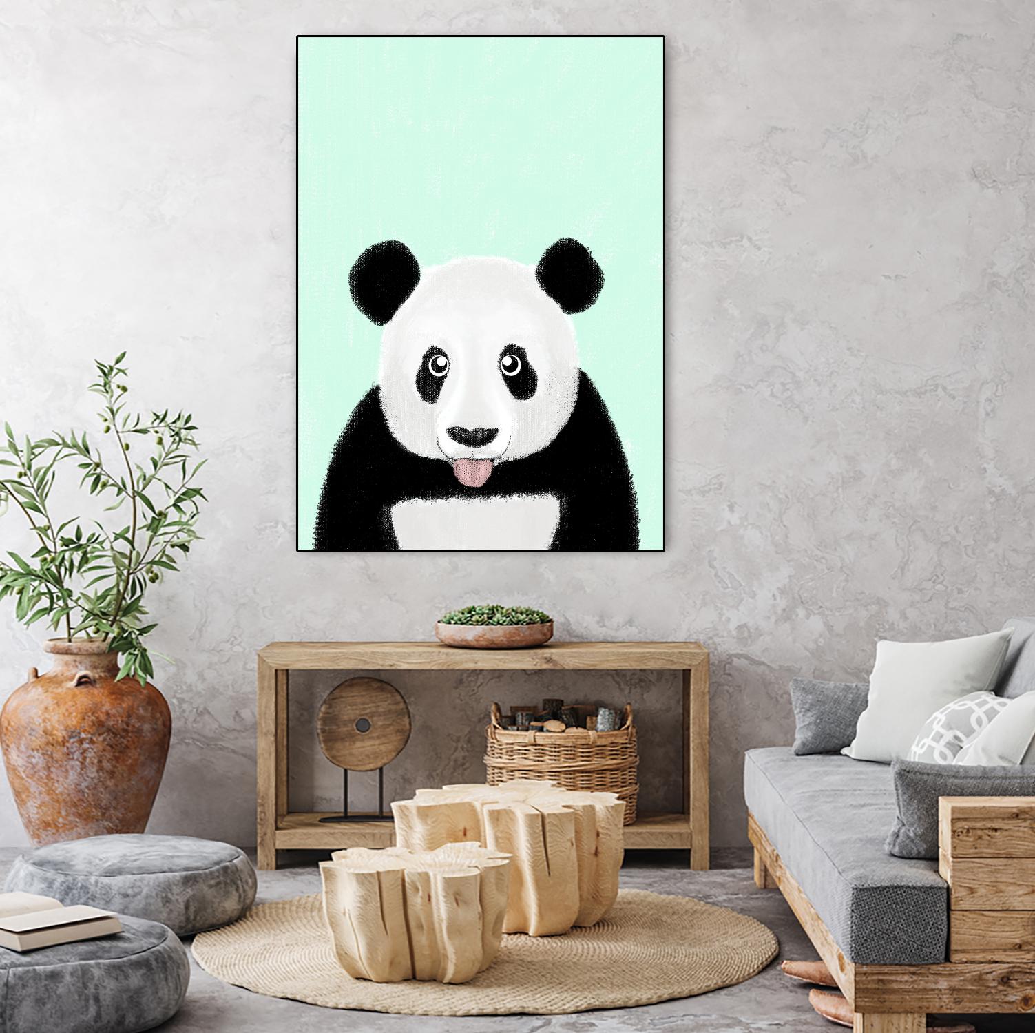 Cute Panda by Barruf on GIANT ART - multicolor urban/pop surrealism; animals