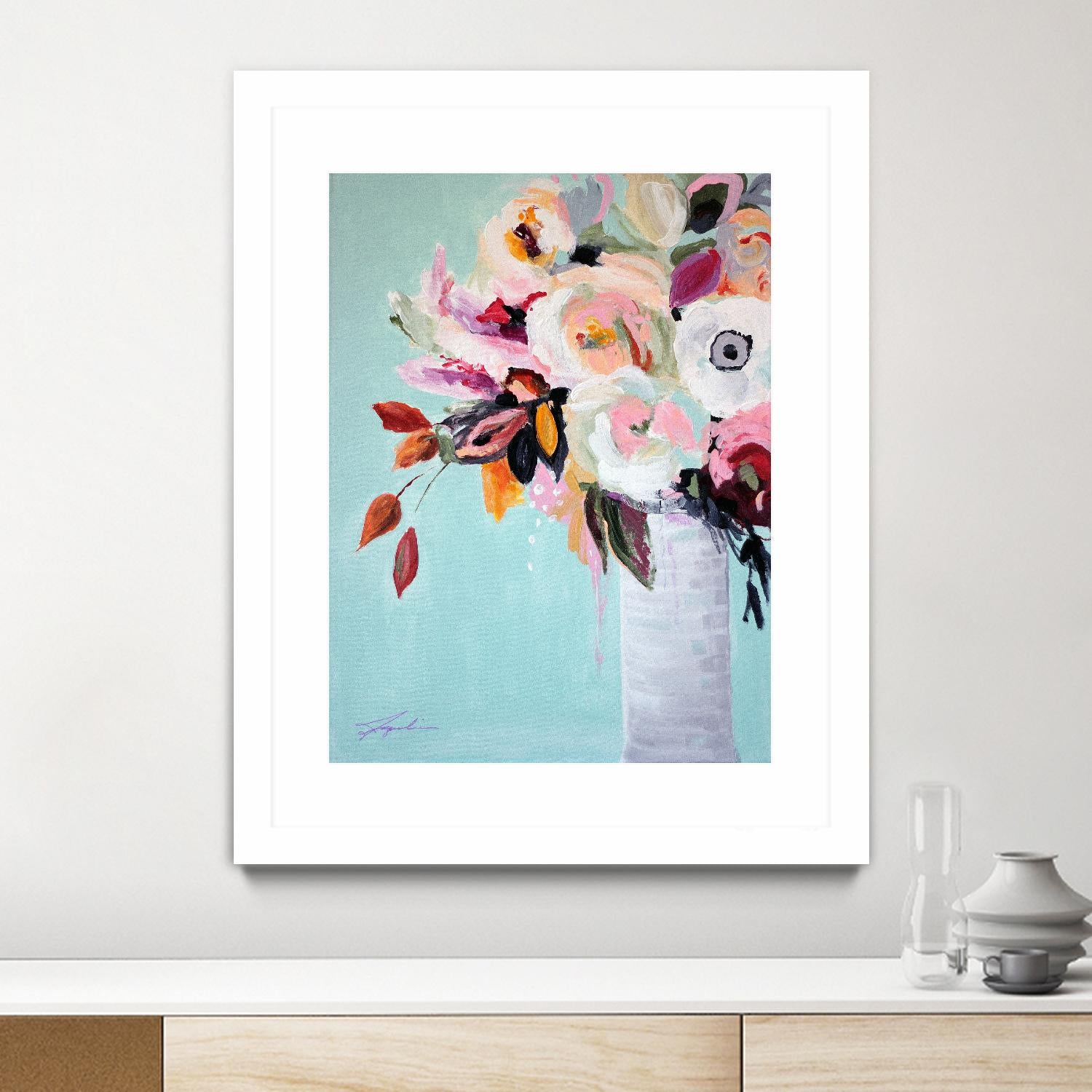 Fall Into Summer by Jacqueline Brewer on GIANT ART - multicolor floral/still life; contemporary