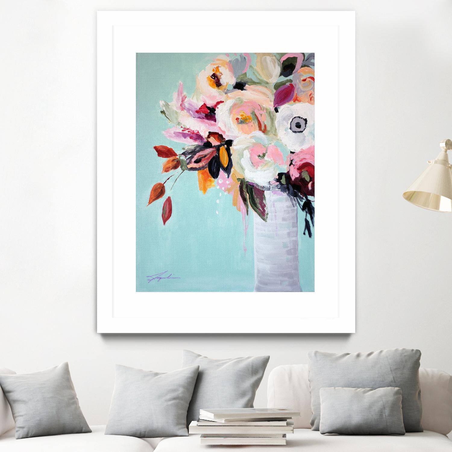 Fall Into Summer by Jacqueline Brewer on GIANT ART - multicolor floral/still life; contemporary