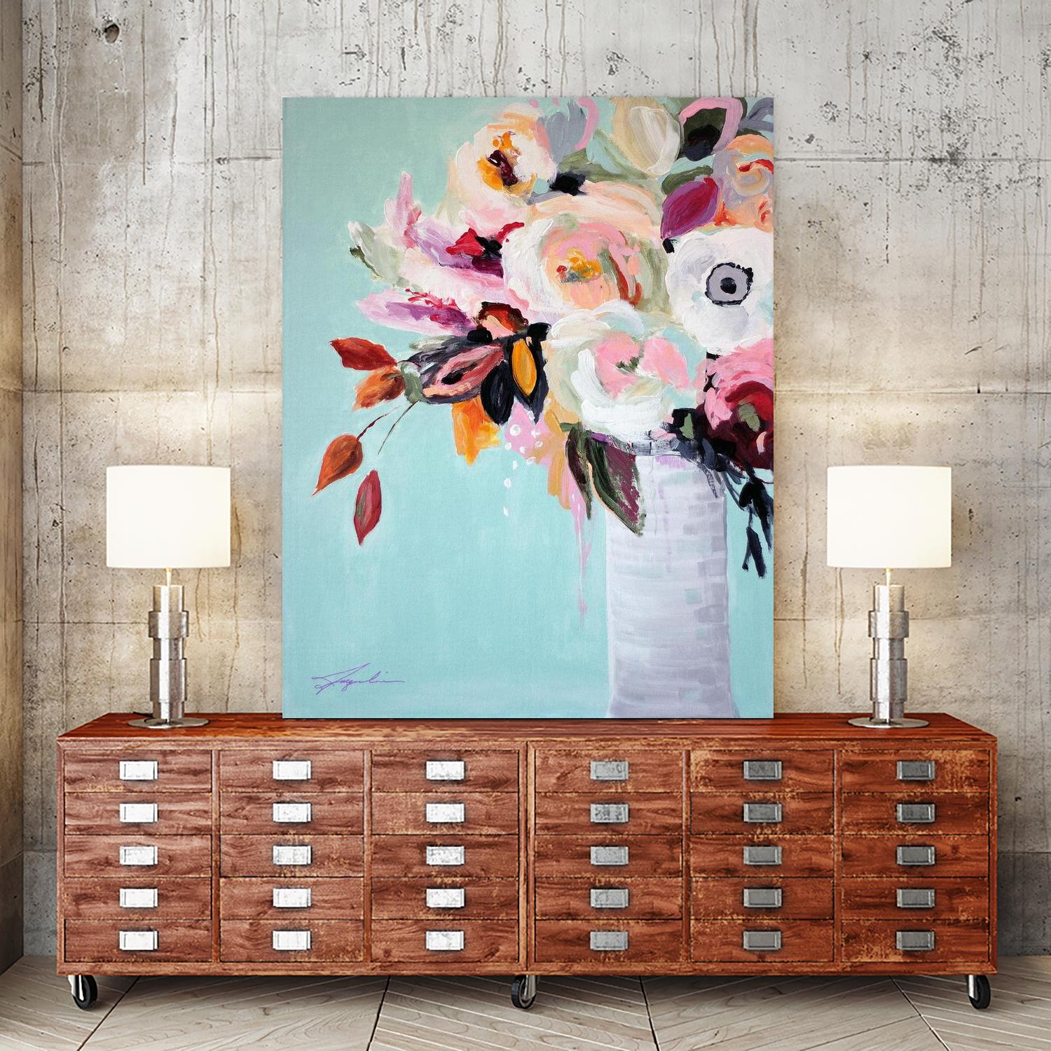 Fall Into Summer by Jacqueline Brewer on GIANT ART - multicolor floral/still life; contemporary