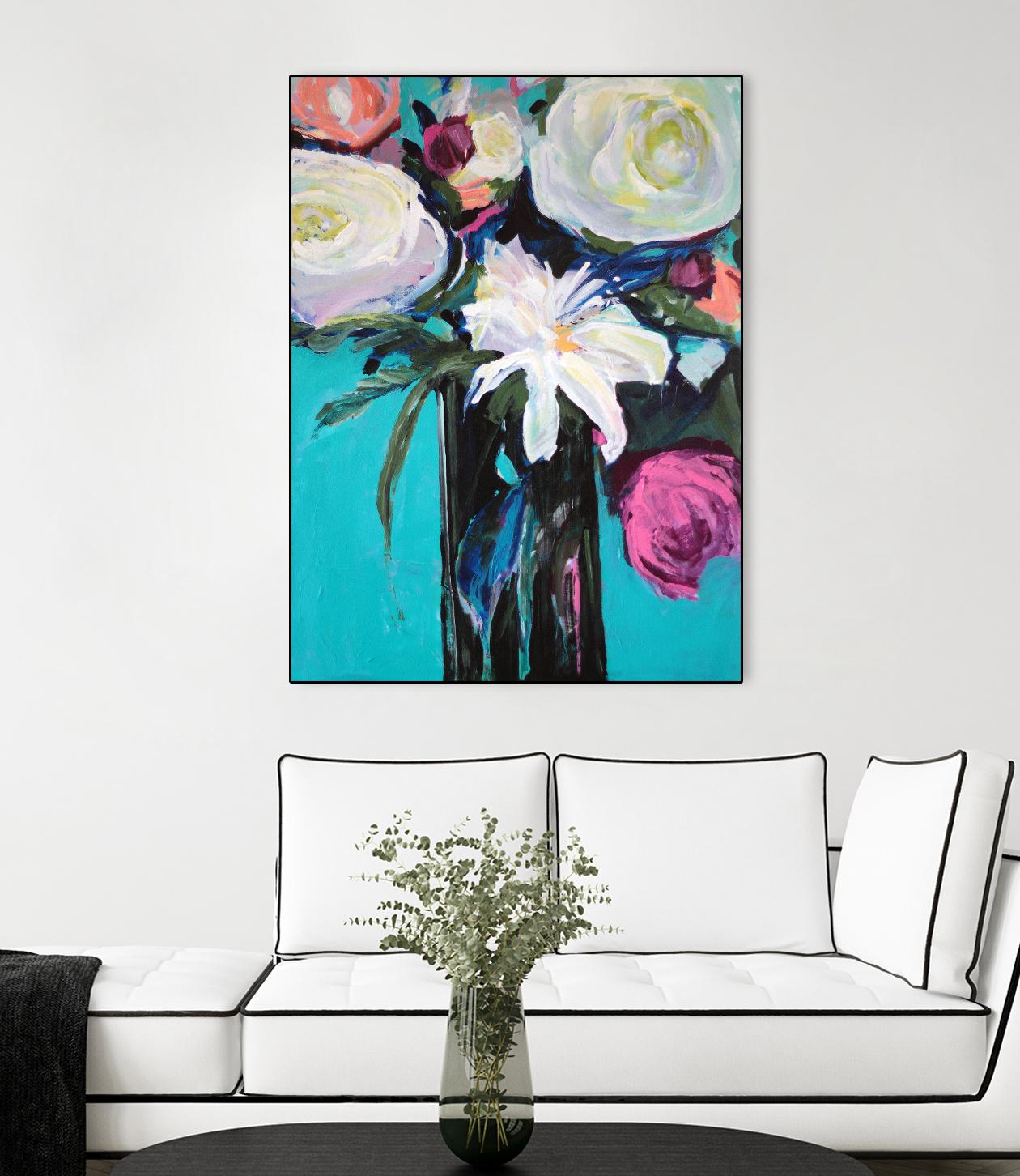 White Lily by Jacqueline Brewer on GIANT ART - multicolor floral/still life; contemporary