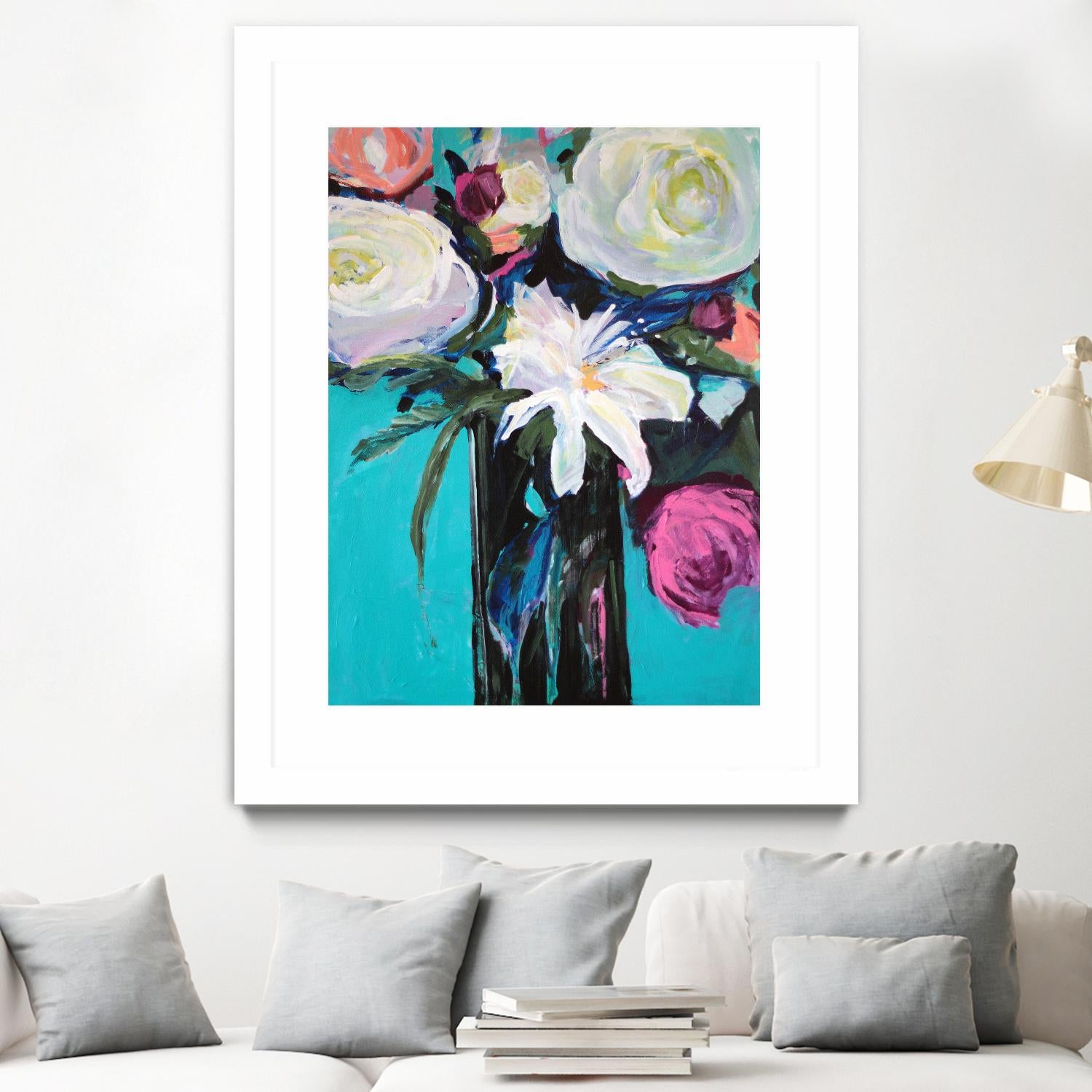 White Lily by Jacqueline Brewer on GIANT ART - multicolor floral/still life; contemporary