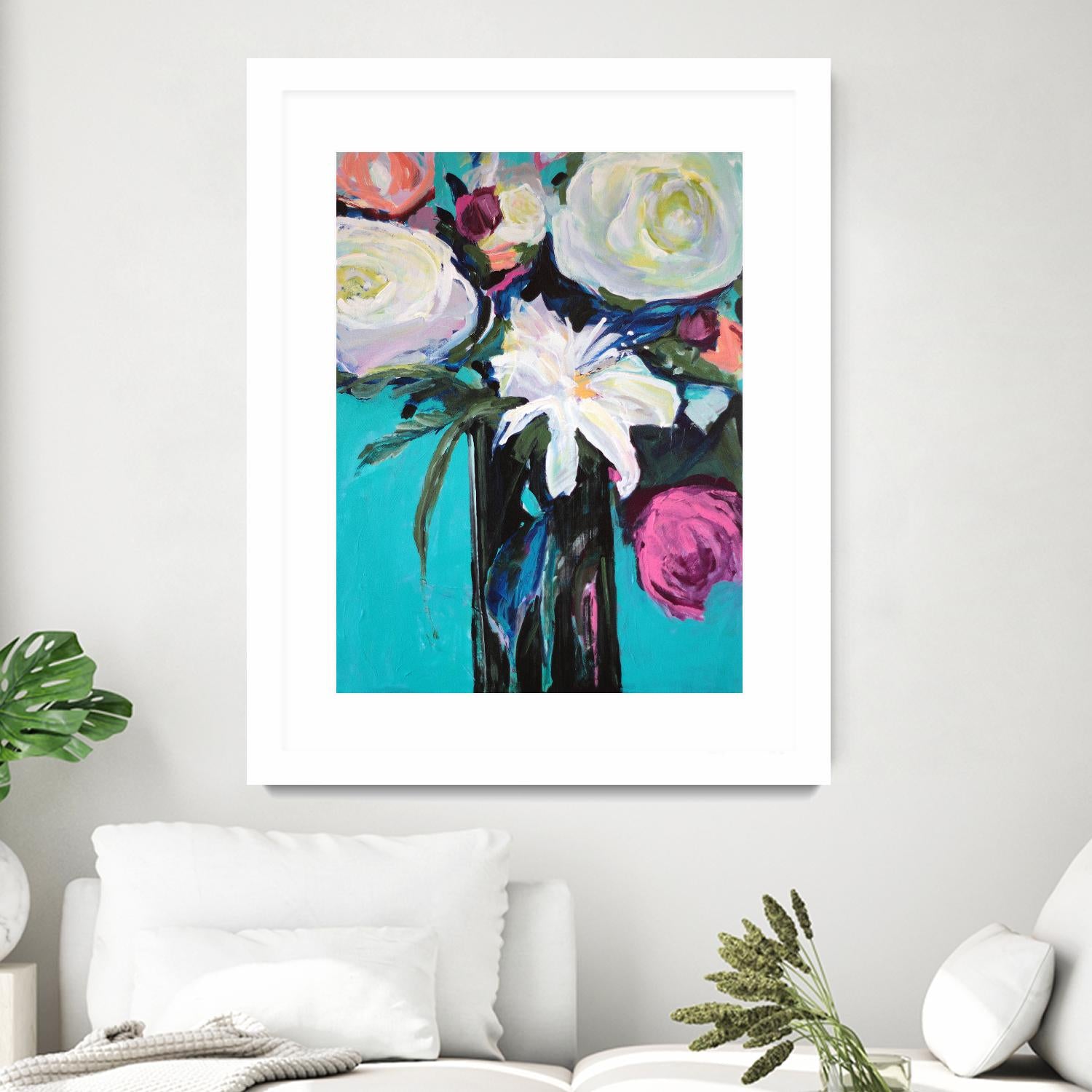 White Lily by Jacqueline Brewer on GIANT ART - multicolor floral/still life; contemporary