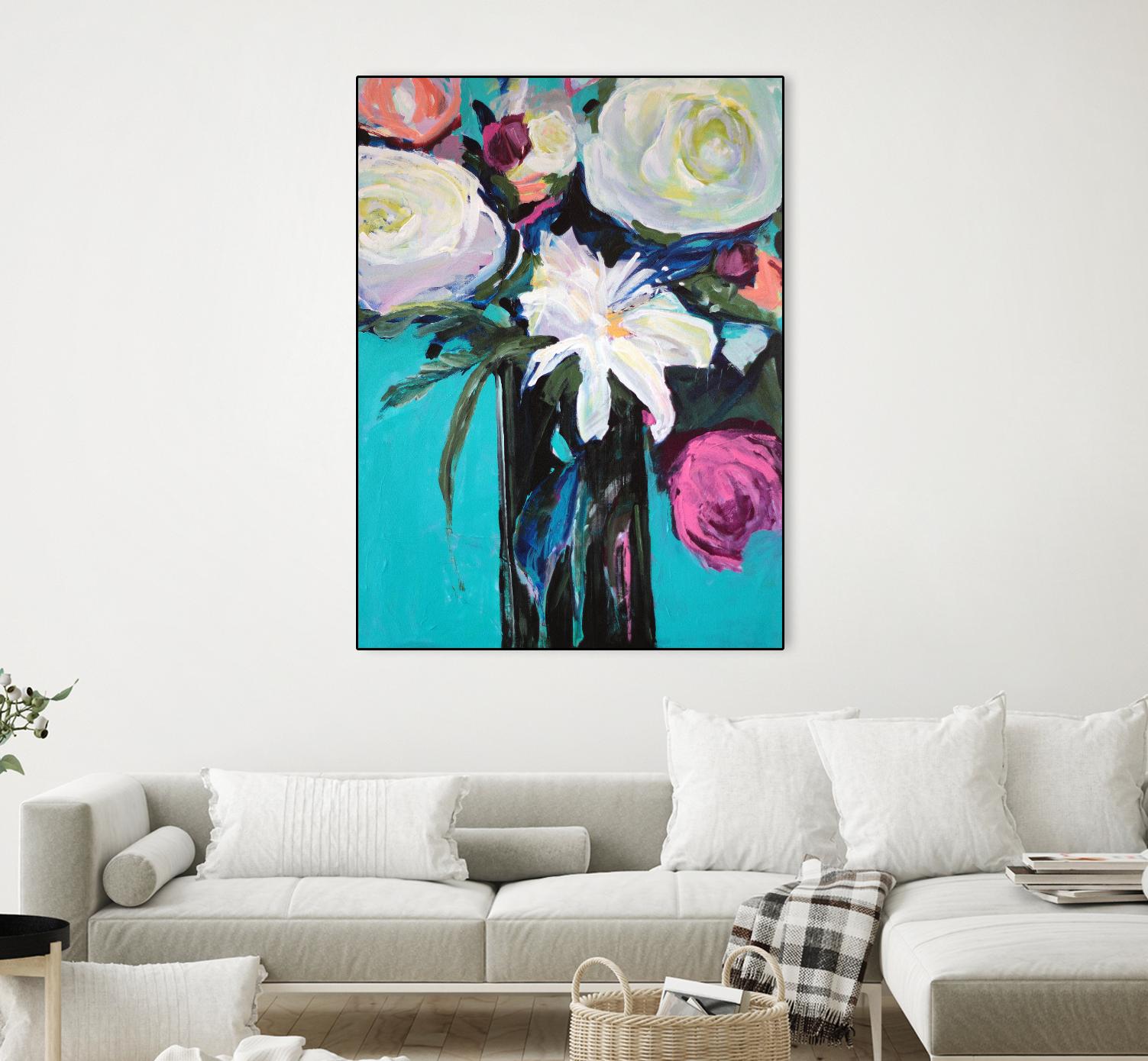 White Lily by Jacqueline Brewer on GIANT ART - multicolor floral/still life; contemporary
