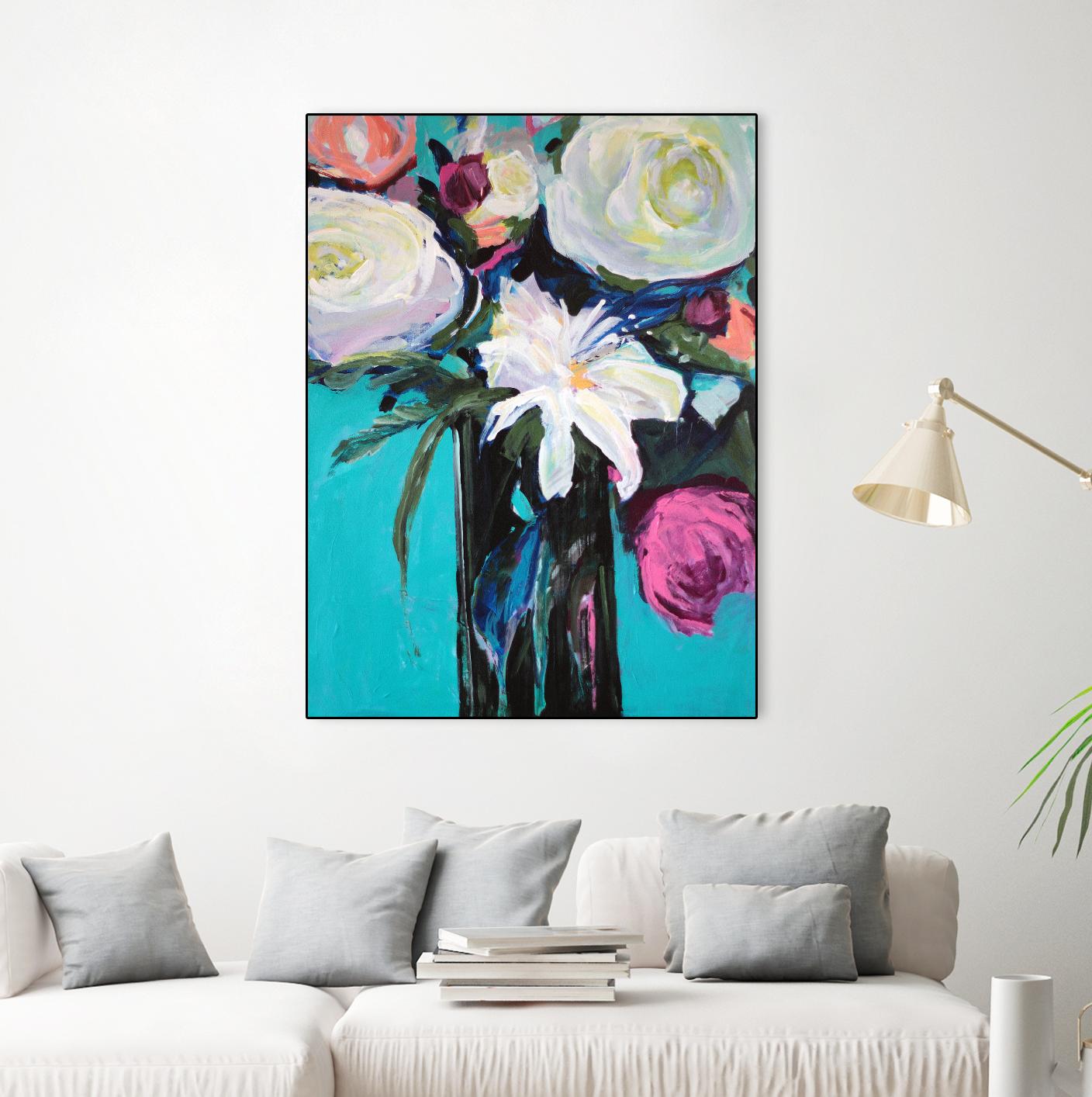 White Lily by Jacqueline Brewer on GIANT ART - multicolor floral/still life; contemporary